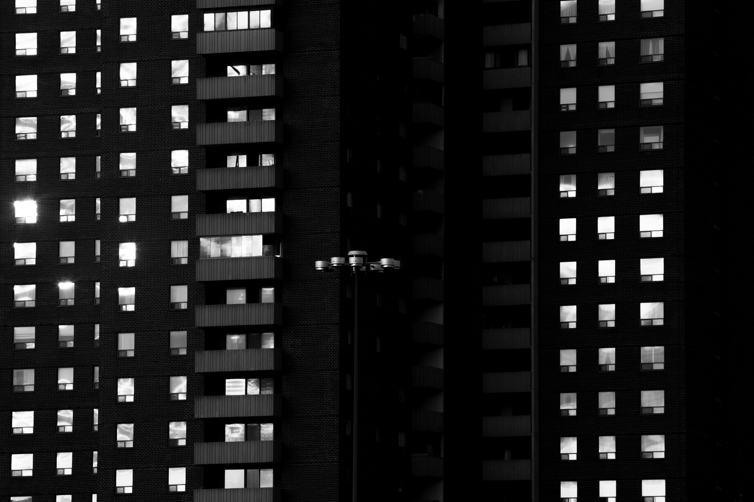 Family - You've decided to start a family with your significant other, filled with bright and shining moments represented by the windows, but also with the occasional disagreement, reflected in the blacks in-between.