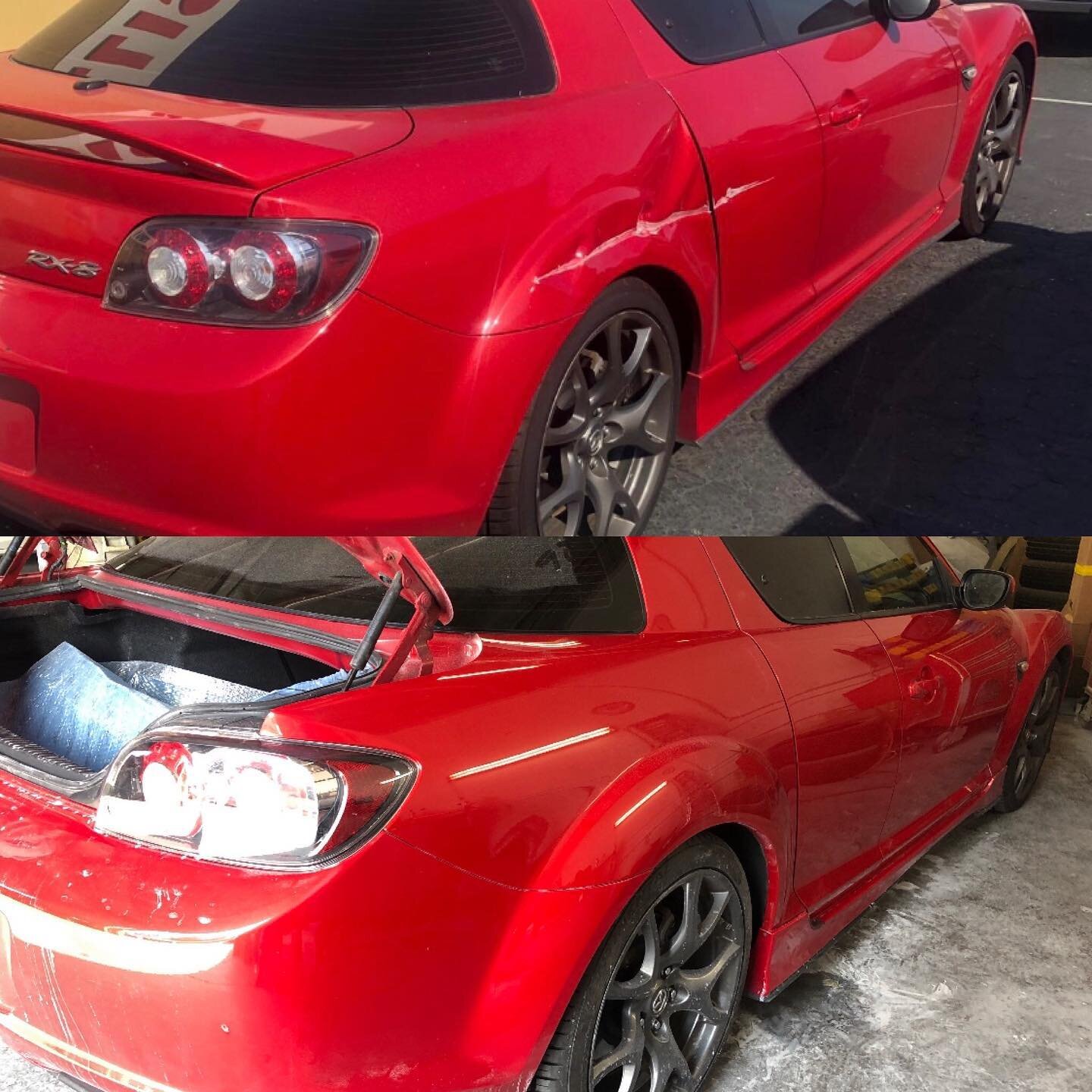 We handle insurance and out-of-pocket repair. This #Mazda #Rx8 needed a little loving #ThosAutoCollision #ThosAuto