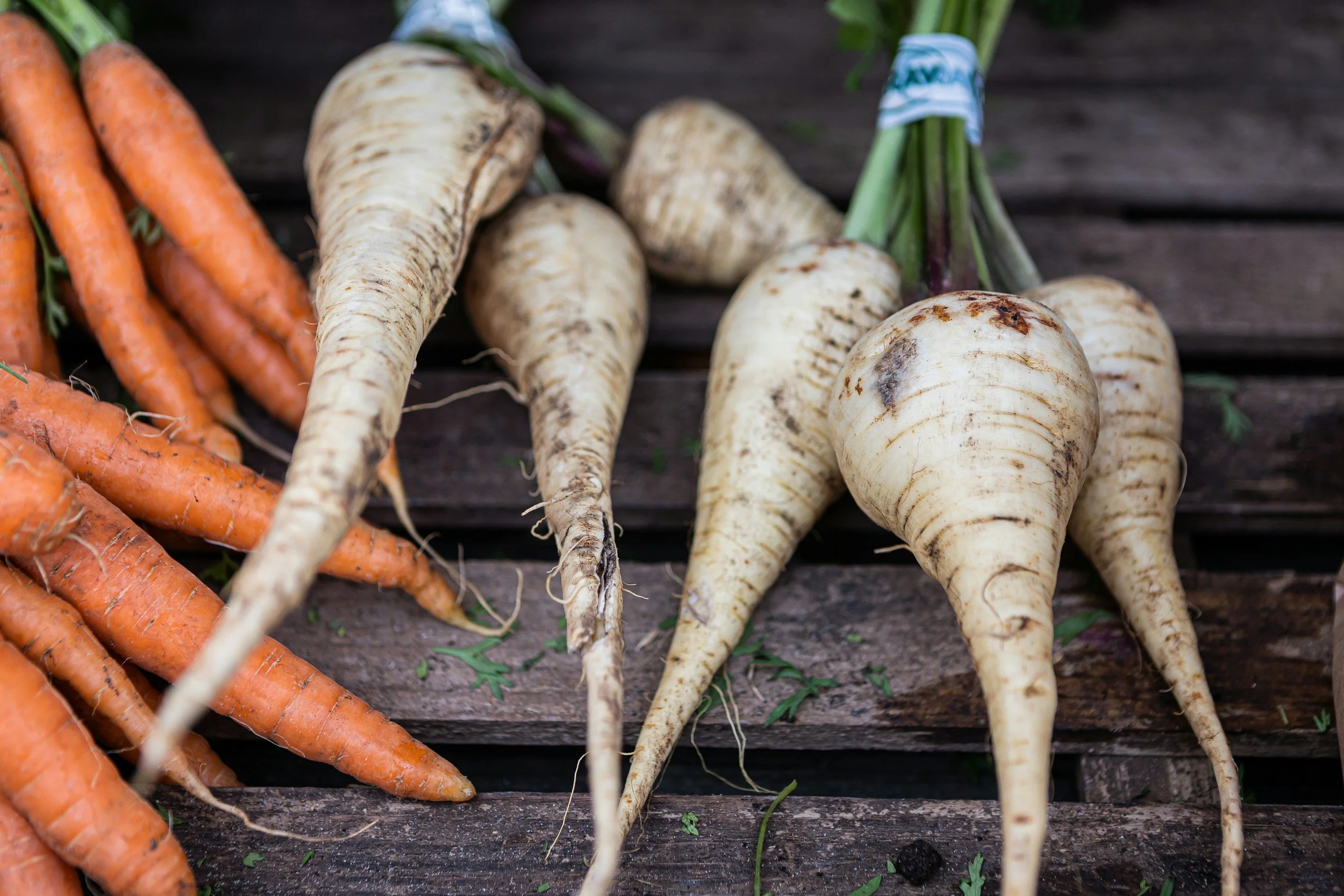 Spiced Honey Parsnips & Dutch Carrots