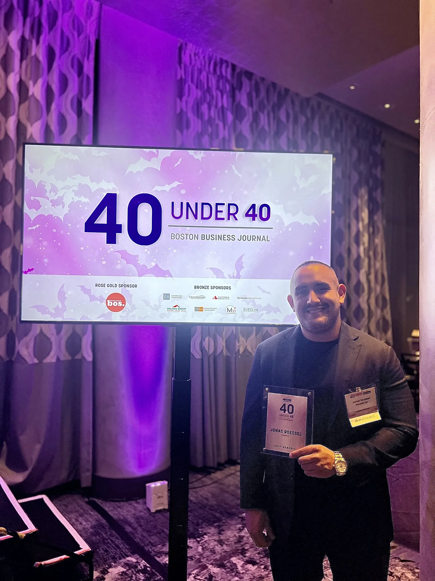 Jonas Roessel Celebrating Leadership: Jonas Roessel Named to Boston Business Journal ...
