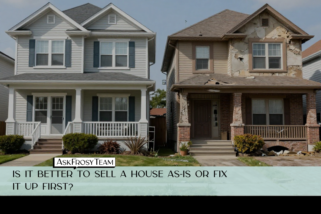 Is it better to sell a house as-is or fix it up first?