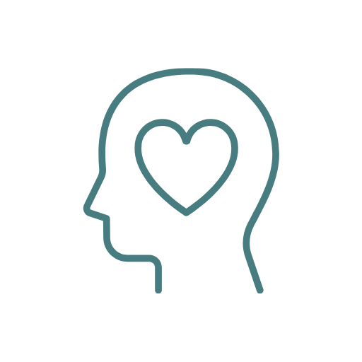 Head and heart icon