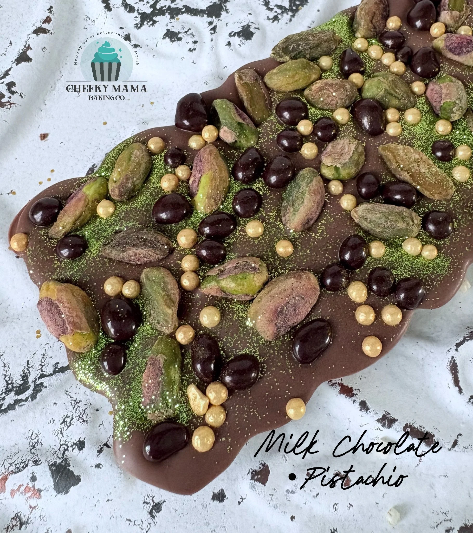 Chocolate•Pistachio Artisanal Belgian Chocolate Bar