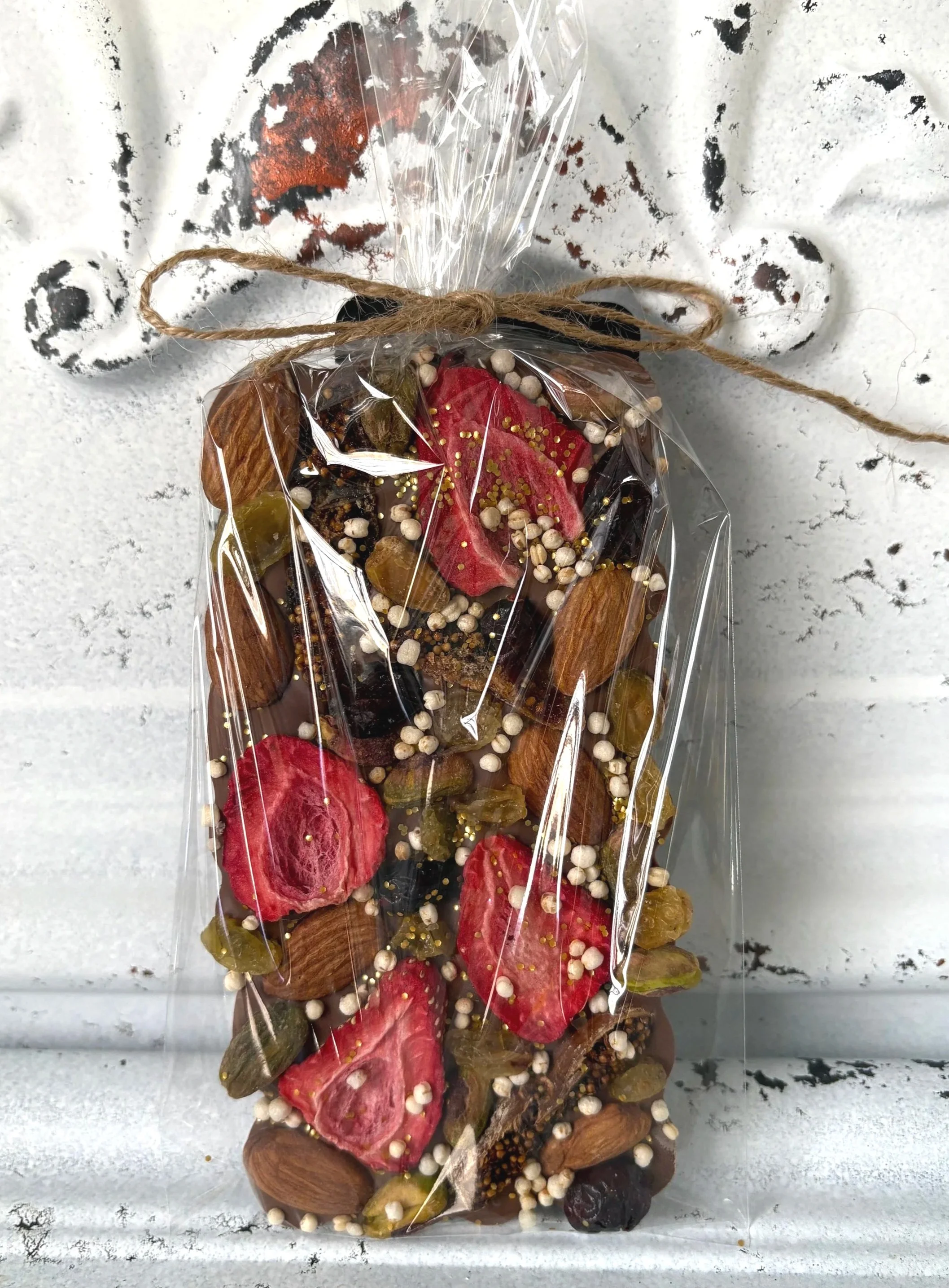 Fruits & Nuts Large Cheeky Mama Artisanal Belgian Chocolate Bar