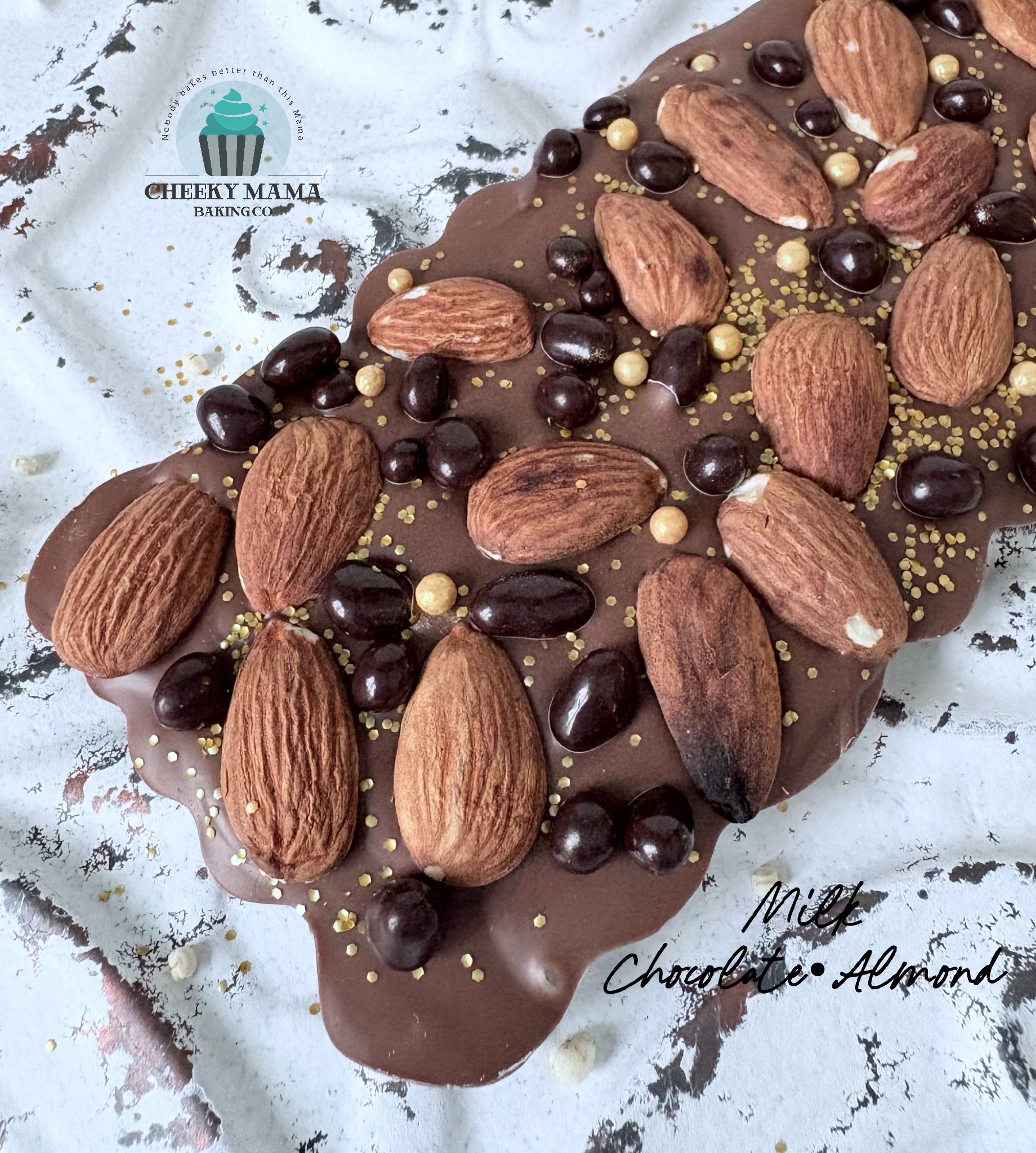 Chocolate•Almond Artisanal Belgian Chocolate Bar