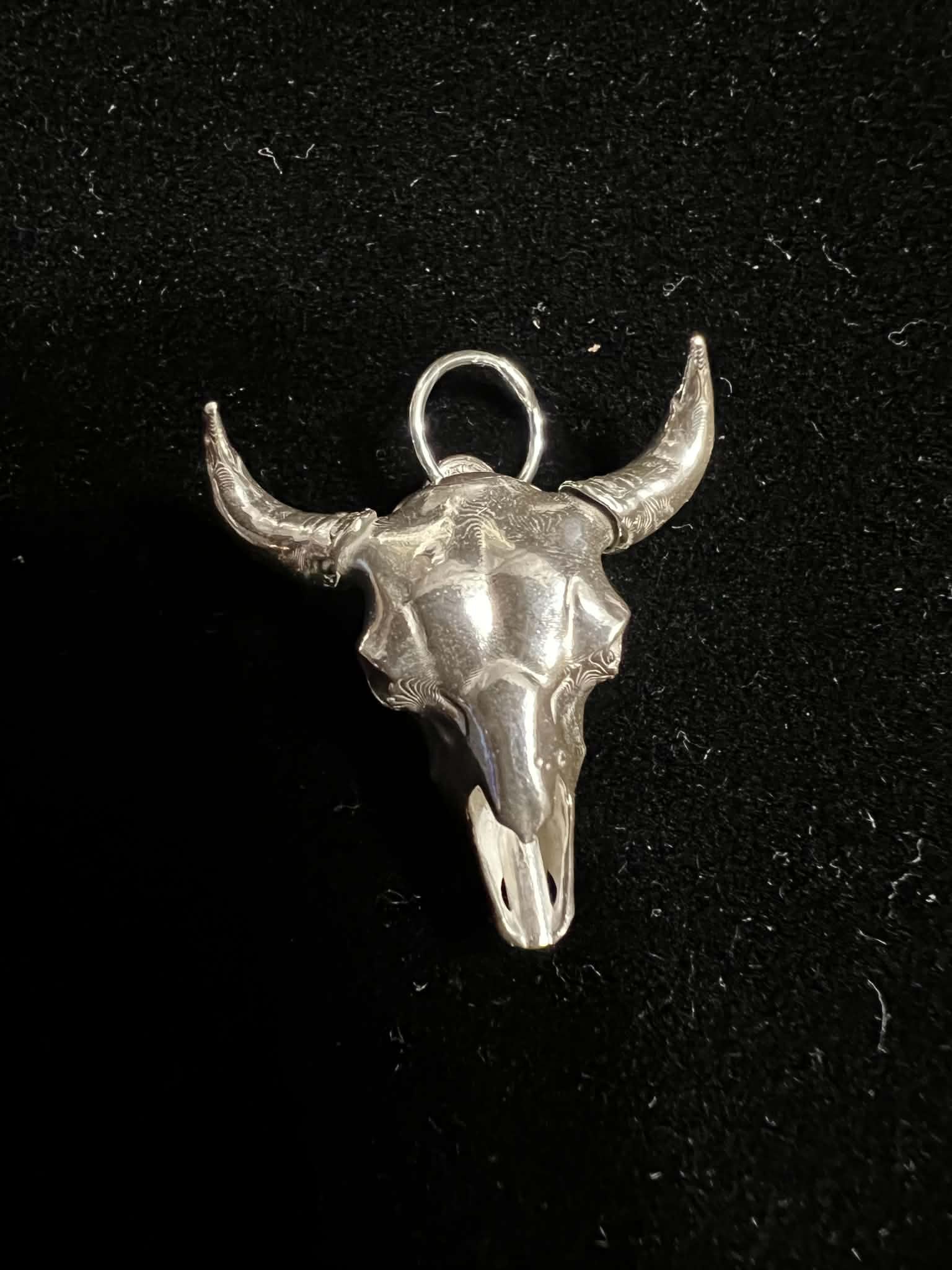 3d American Buffalo Skull Pendant