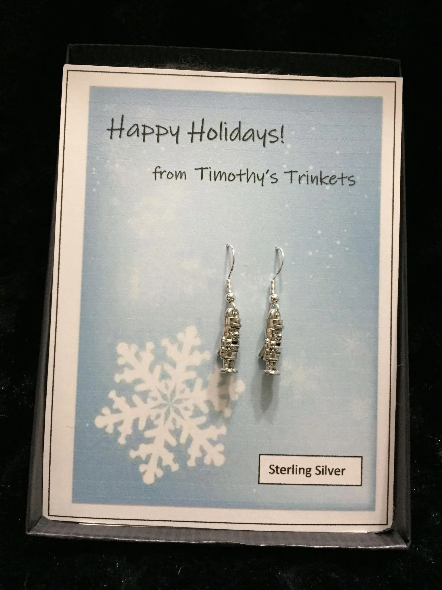 Sterling Silver "The Nutcracker" Earrings or Pendant