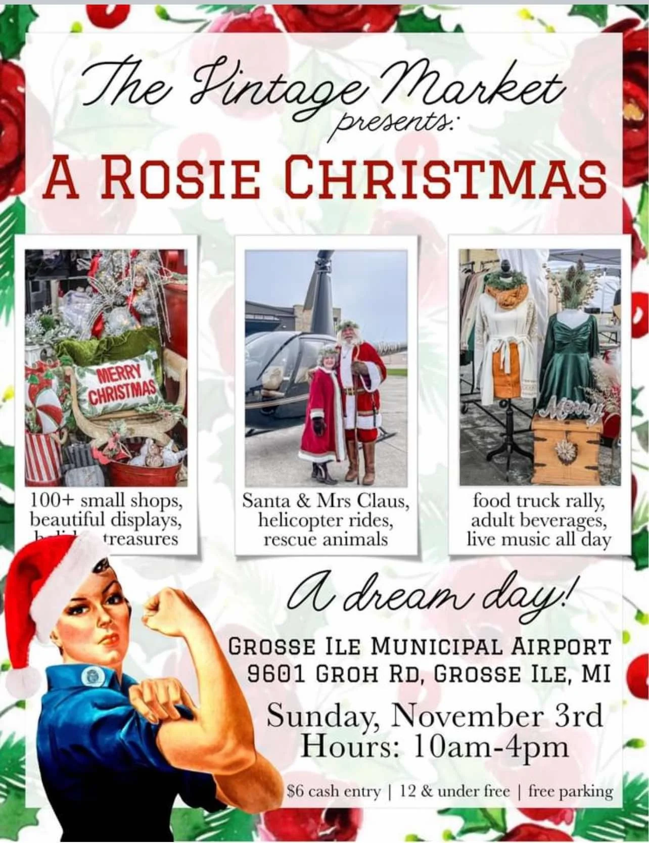 A rosie Christas at the Grosse Ile Airport
