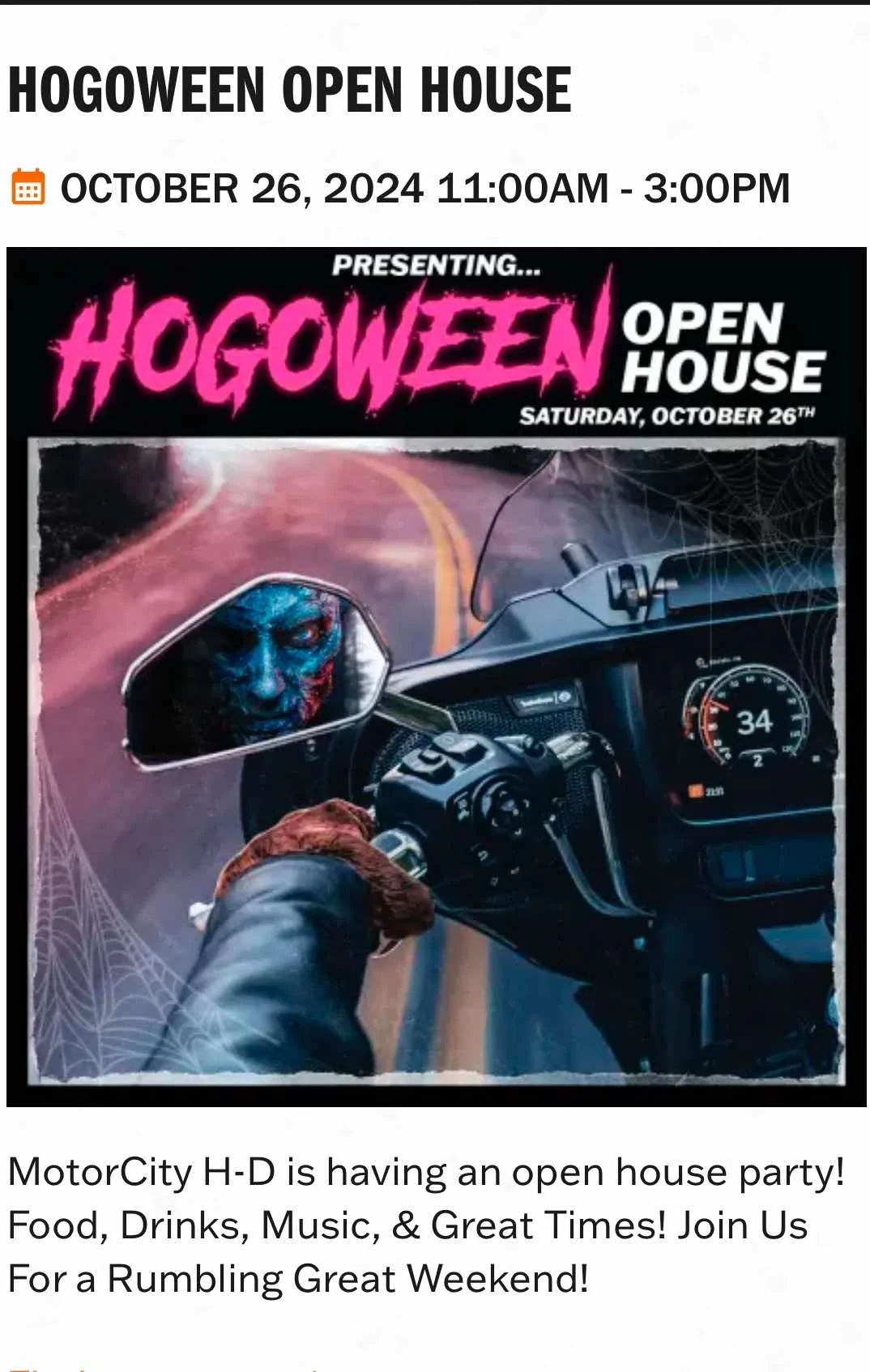 Motor City Harley Davidson Hogoween