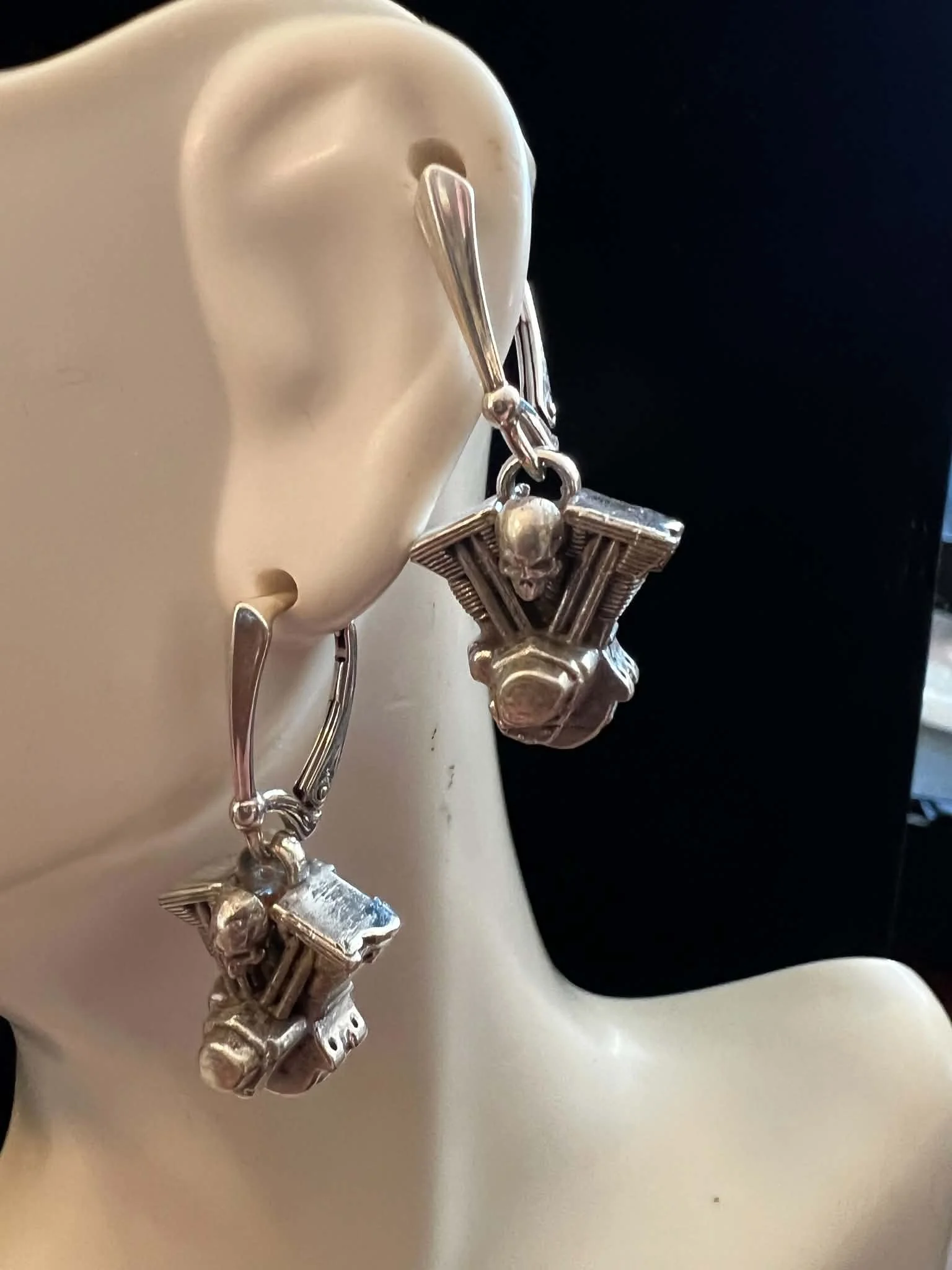 V-Twin Engine Earrings