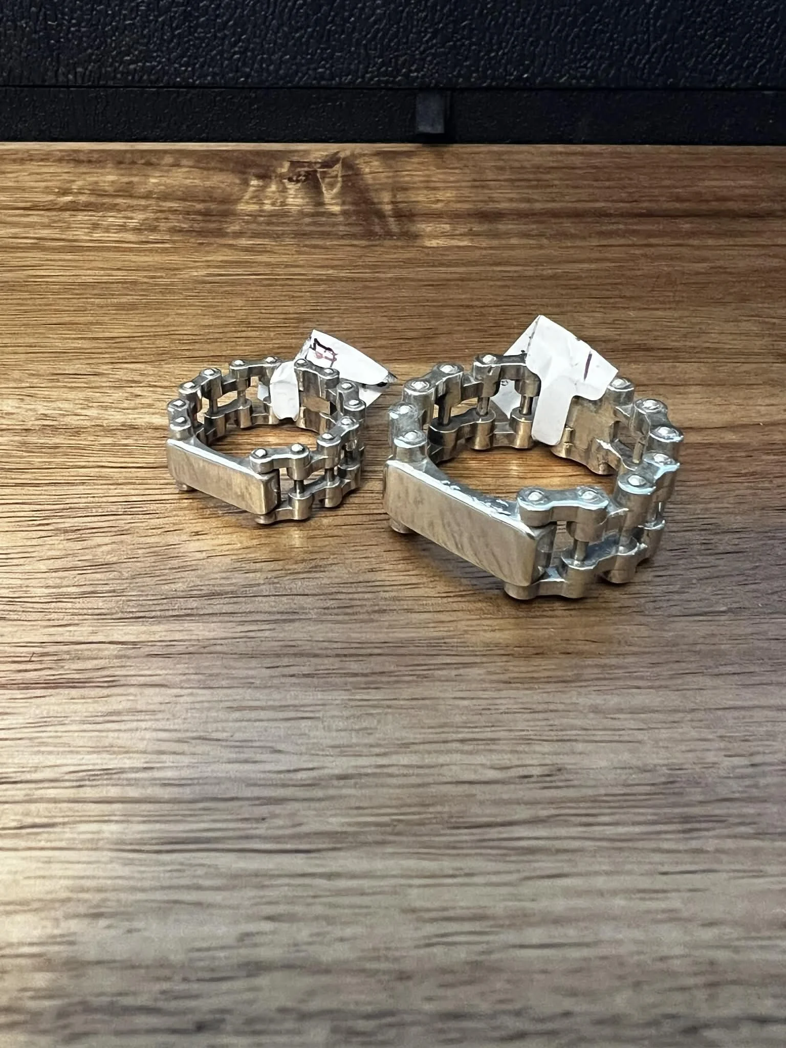Motorcycle Chain Ring with Flat Top Bar