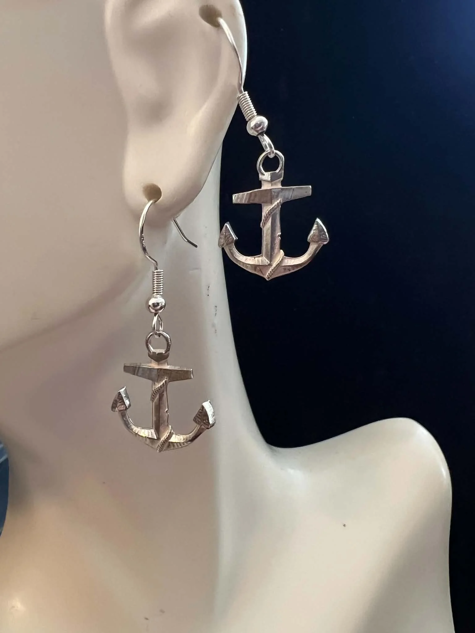 Small Anchor Earrings