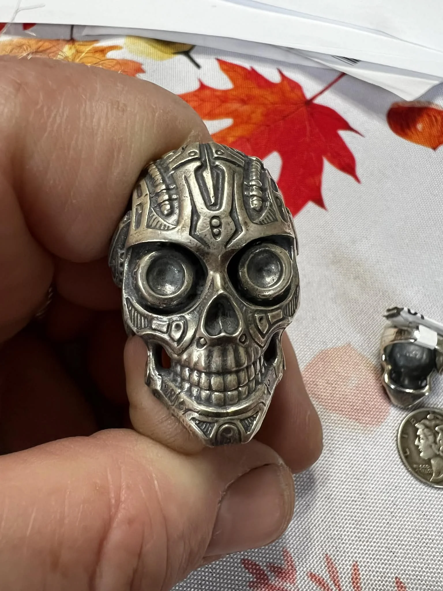 Robot Skull Ring