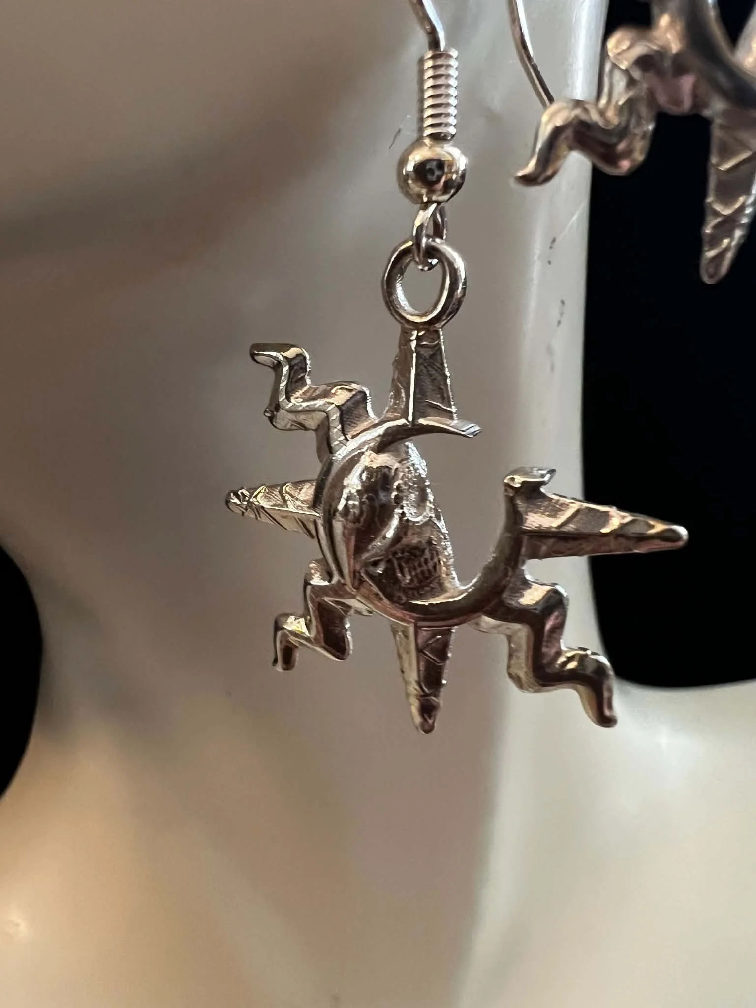 Sun/Moon Skull Earrings
