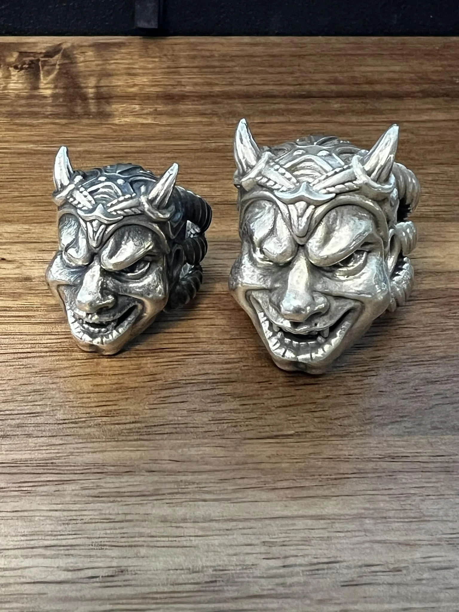 Japanese Small Horned ONI Ring