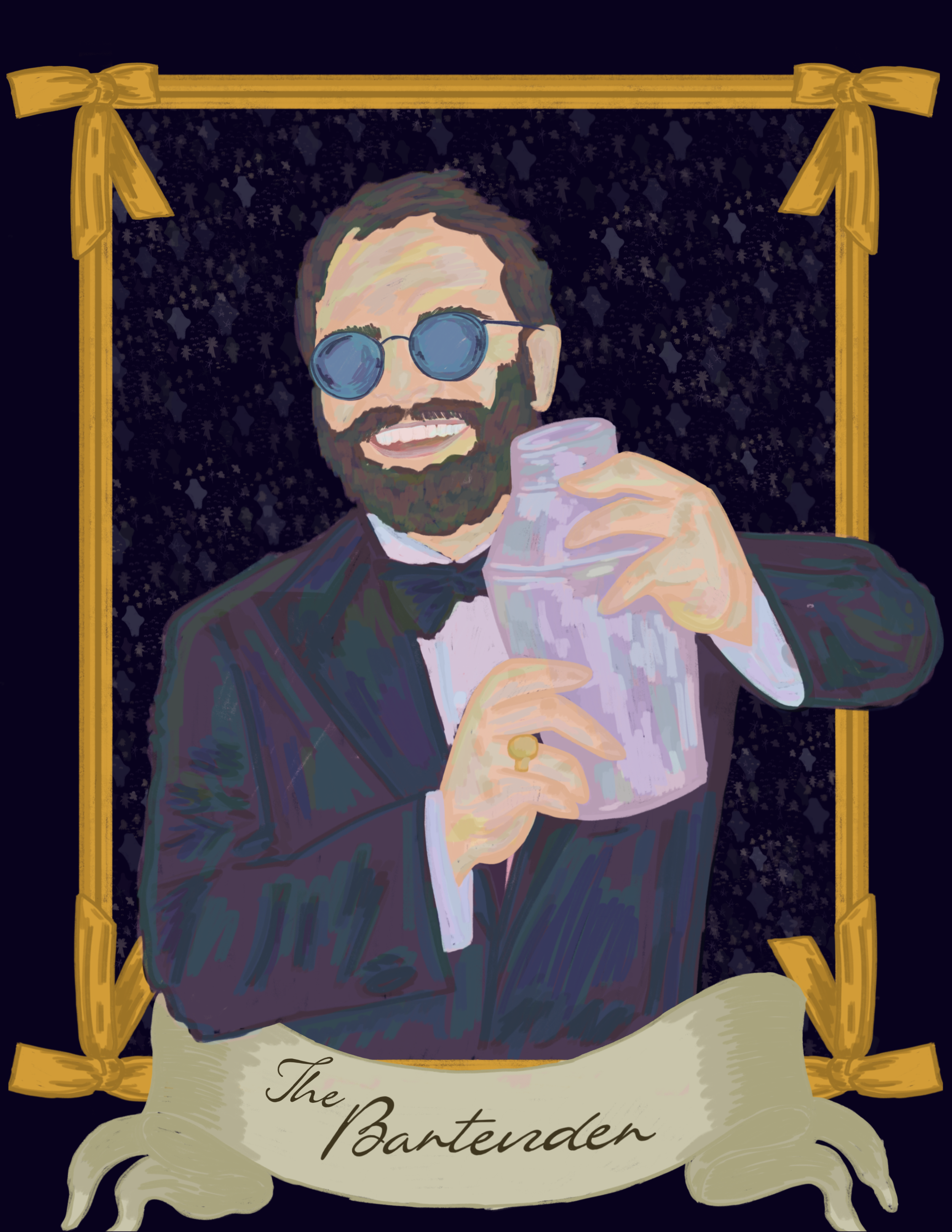 Tarot: The Bartender Matte Print