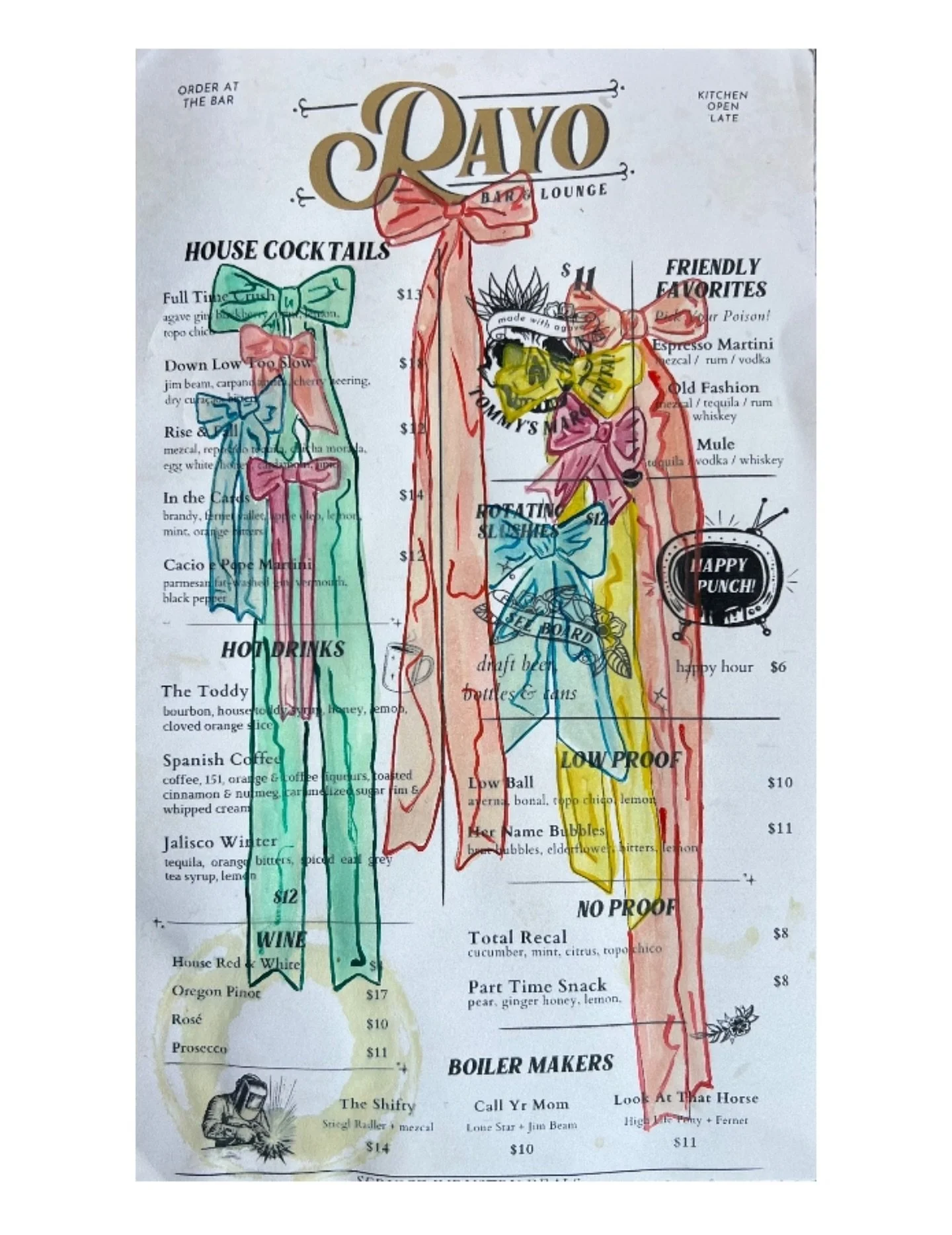 painting on menus of places I like pt 1 

If you haven&rsquo;t tried Rayo in Fair Park, you absolutely should. The best part is the Dart train will drop you off directly across from it! 

@rayodallas 

#dallastx #dallastexas #dallasart #dallasartist 