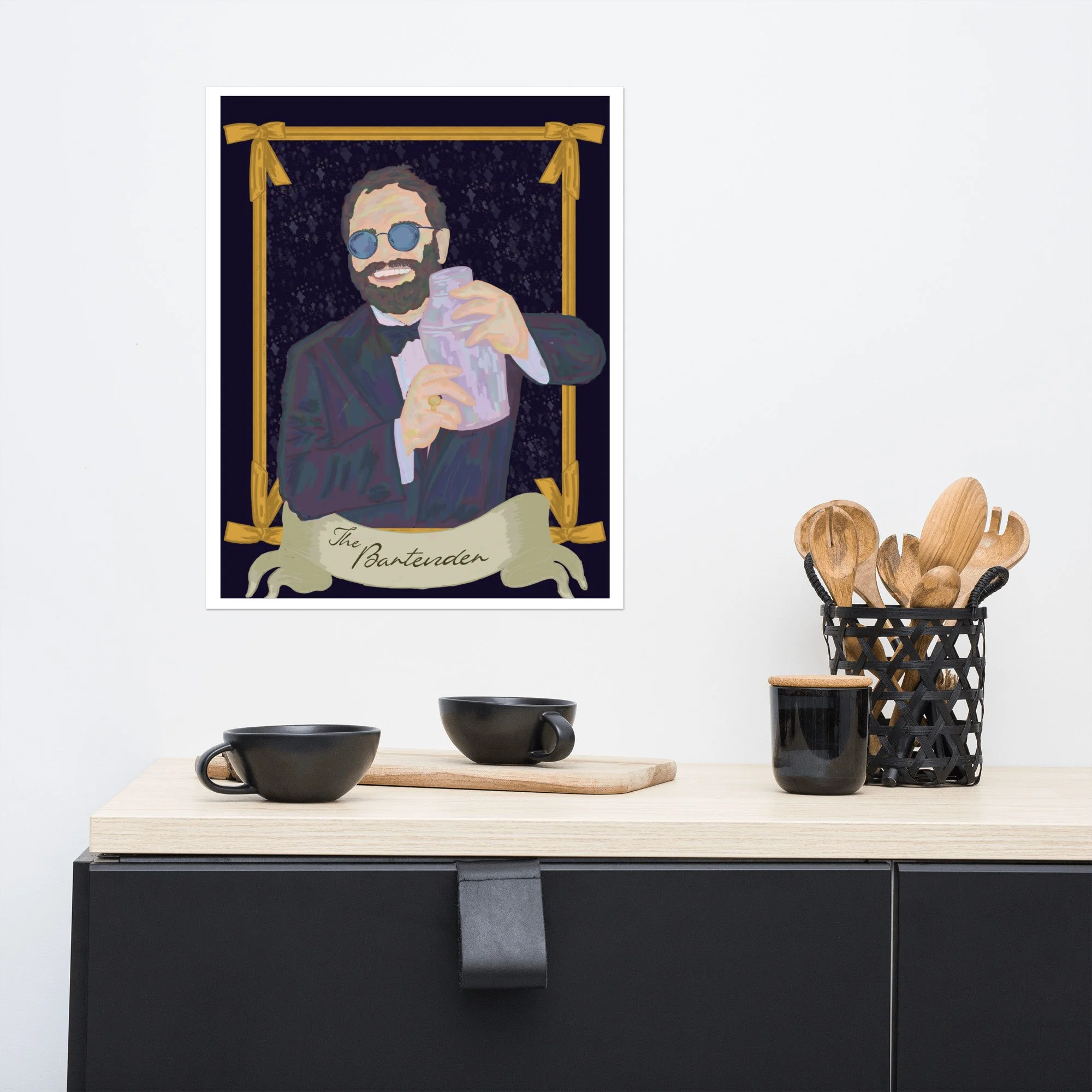 Tarot: The Bartender Matte Print