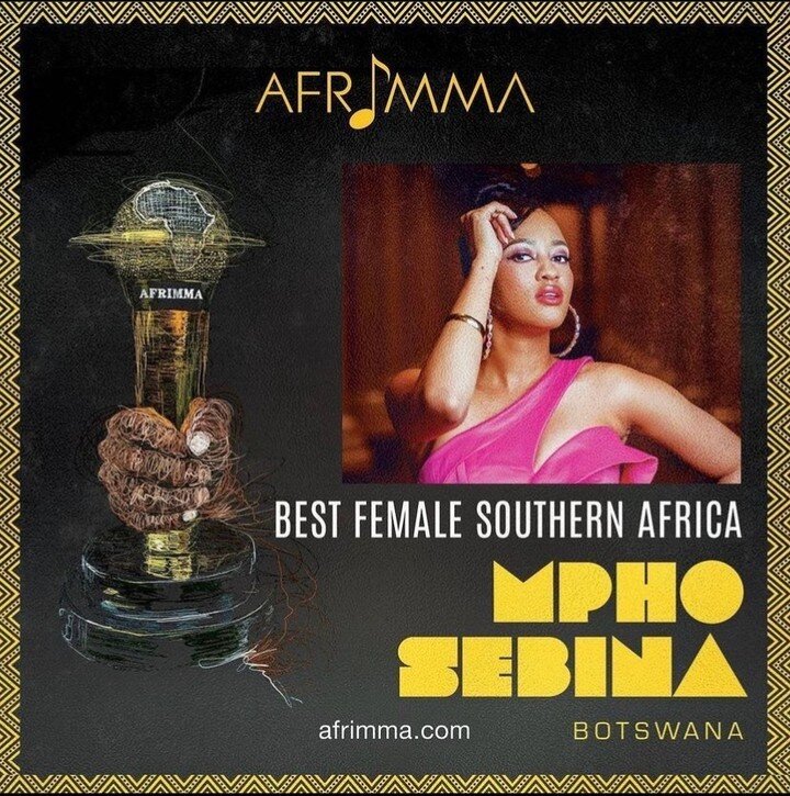 👏 Congrats to @mpho_sebina for nominations in FIVE @afrima.official categories. ⁠
⁠
Vote now at afrima.org