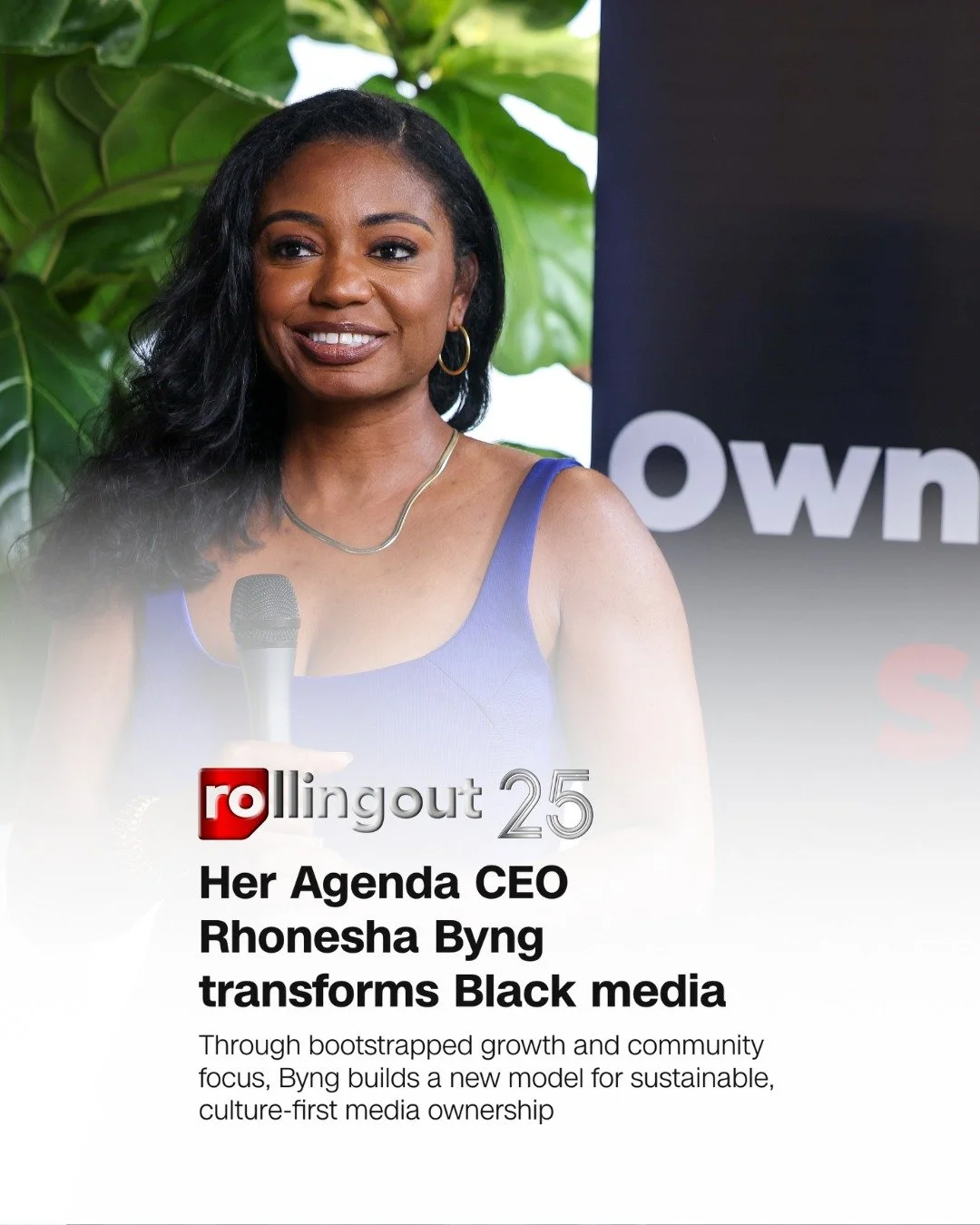 📰 Feature: @neshasagenda talks one-on-one with Munson Steed for Rolling Out's CEO to CEO.