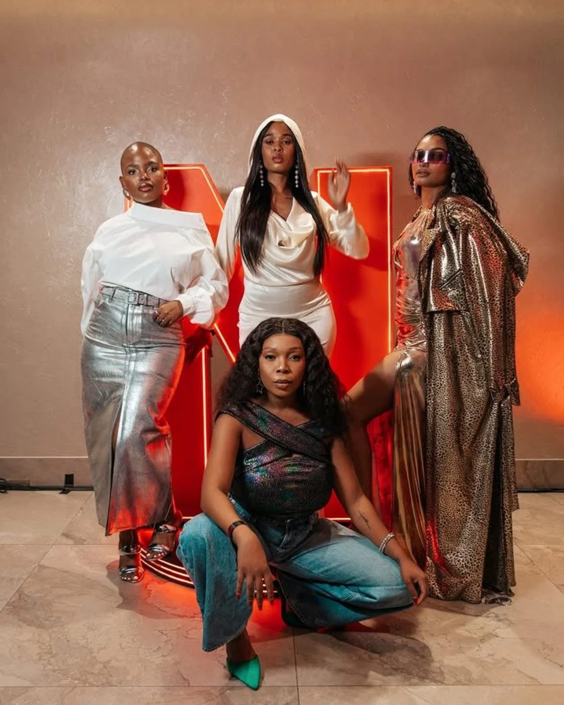 #TeamRebelle at the @netflixsa mixer for @joburg_film_festival 

@didintle_khunou 
@ginatheguest 
@hope_mbhele 
@lesegokhoza_official 
@rosemary_zimu