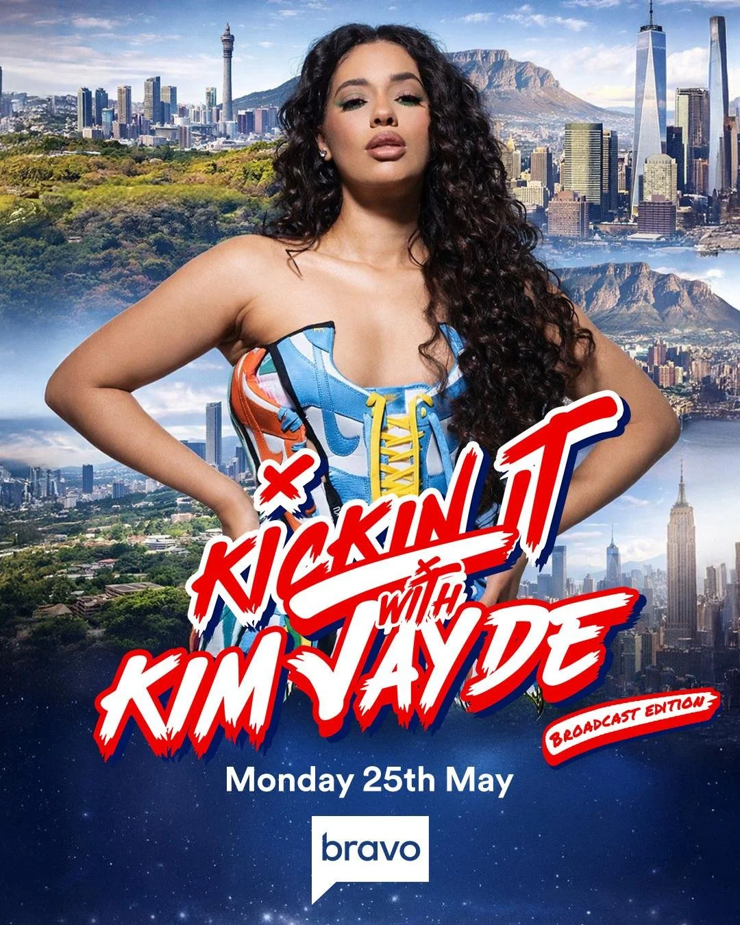 #KickinItWithKimJayde is coming to Bravo 👑 Putting African creatives on the world stage, @kimjayde interviews iconic elites across fashion, music and of course, sneaker culture.

📺 Starts May 25th at 9:10pm CAT on #BravoAfrica @DStvza Channel 124.
