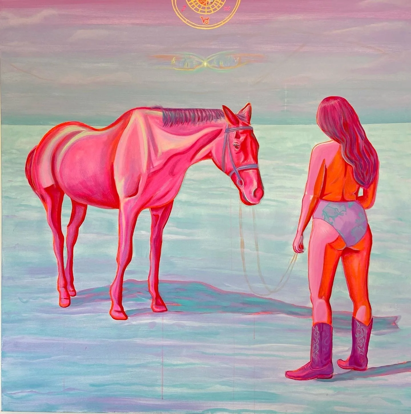 I Don't Remember Pulling the Death Card, Acrylic on Canvas, 2022