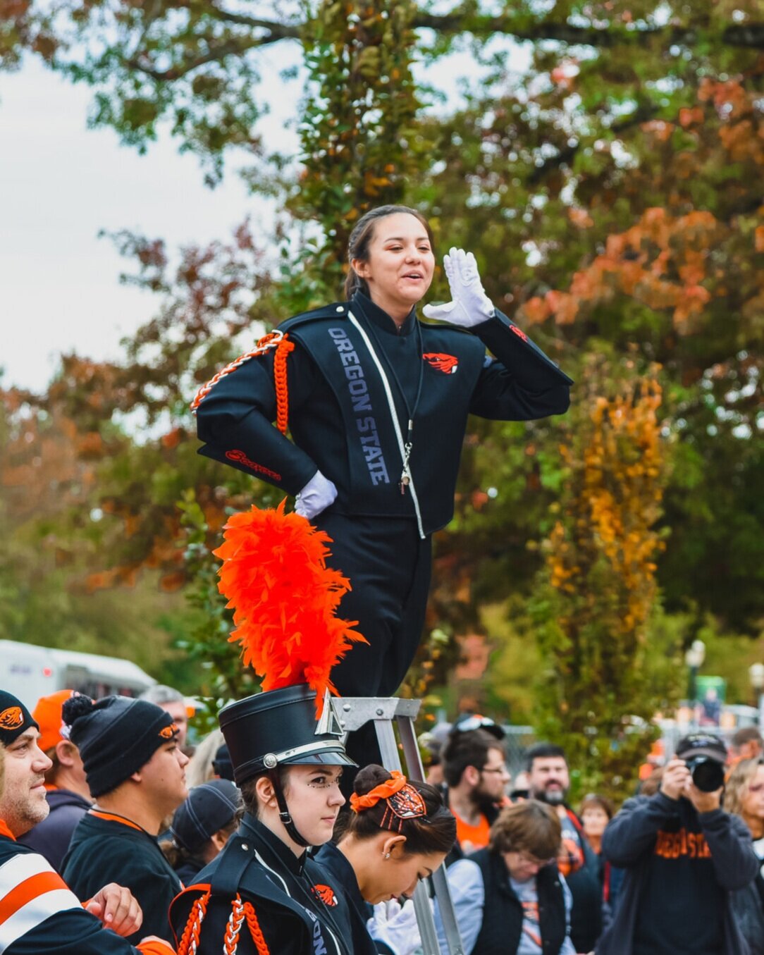 Drum Majors and Twirlers — THE OSU MARCHING BAND