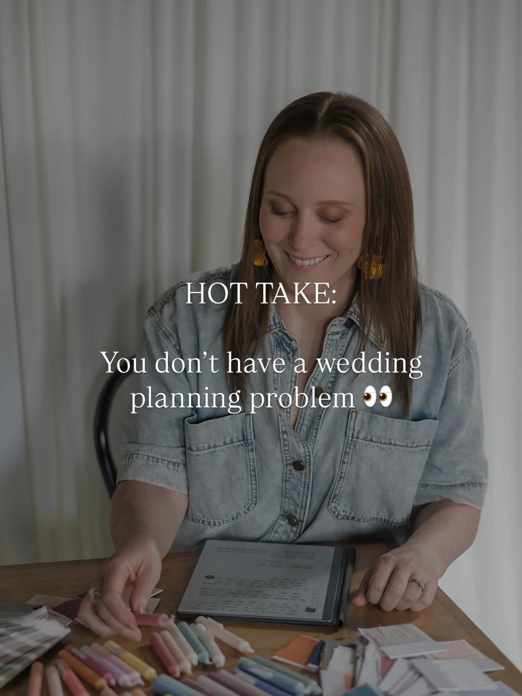 You don&rsquo;t have a wedding planning problem&hellip;
you have a decision fatigue problem 😵&zwj;💫

No one prepares you for how many choices you&rsquo;ll have to make
(and how quickly it all starts to feel&hellip; a lot)

So you end up:
&ndash; ov