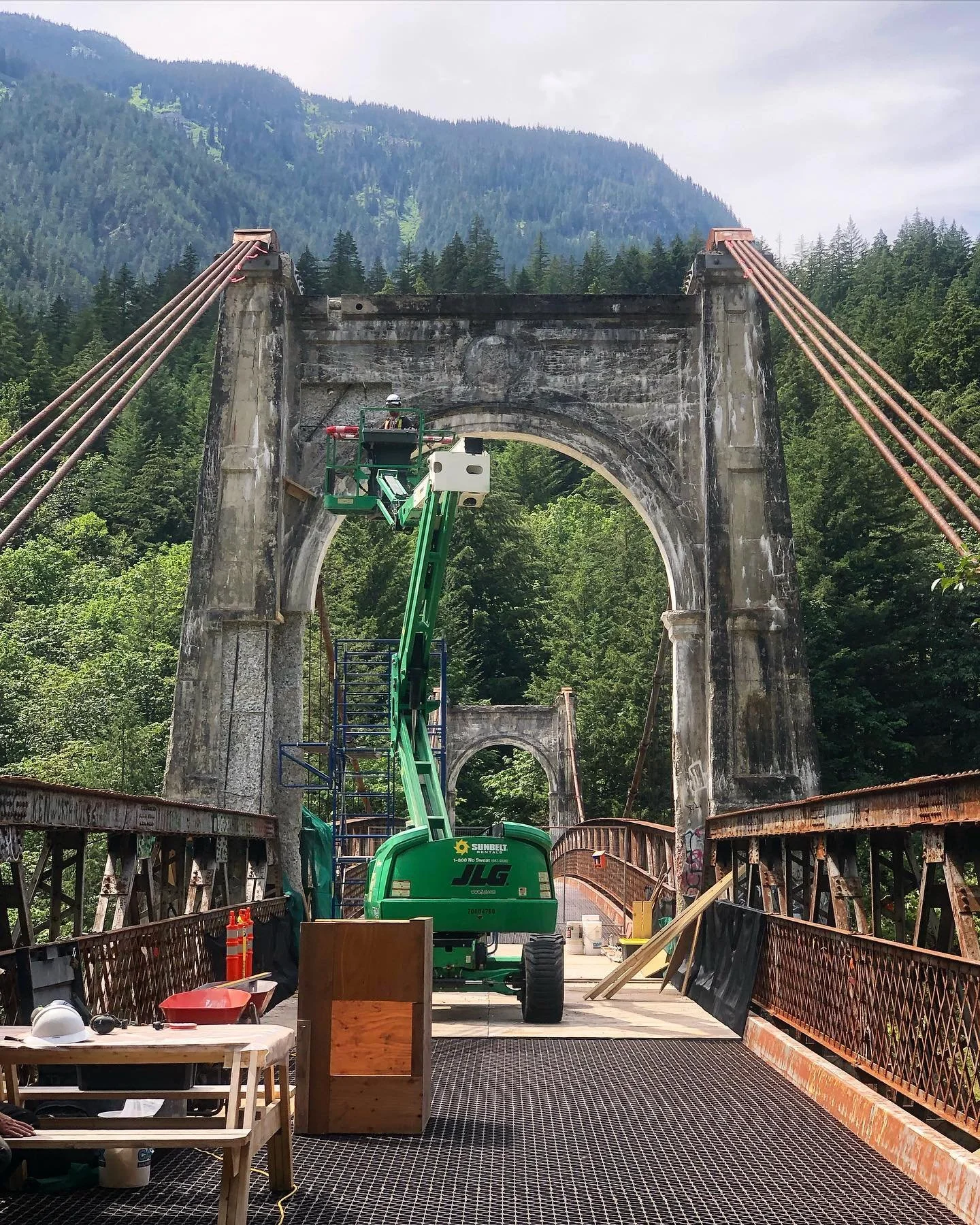 We&rsquo;ve been enjoying our time working on the Alexandria bridge with @heritagemasonry
