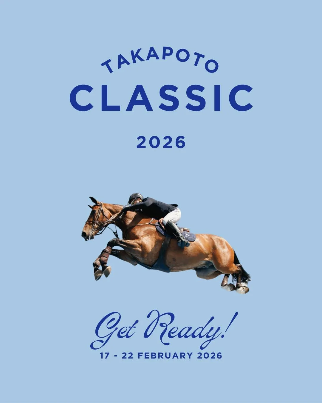 We. Are. Live! 🐴✨

Join us for world-class showjumping as NZ&rsquo;s best riders battle it out in the beautiful summer surroundings of Takapoto Estate. The Takapoto Classic is where we celebrate the athleticism of horse and rider.

And this time&hel
