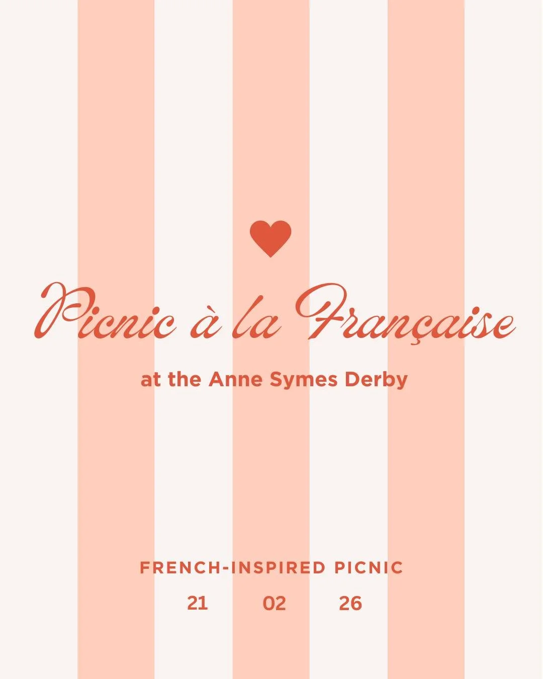 Picnic &agrave; la Fran&ccedil;aise is an event like no other! Overlooking the Anne Symes Derby at the Takapoto Classic 2026, you&rsquo;ll enjoy the chicest of picnics featuring charcuterie and sweet treats straight from the patisserie, all with excl