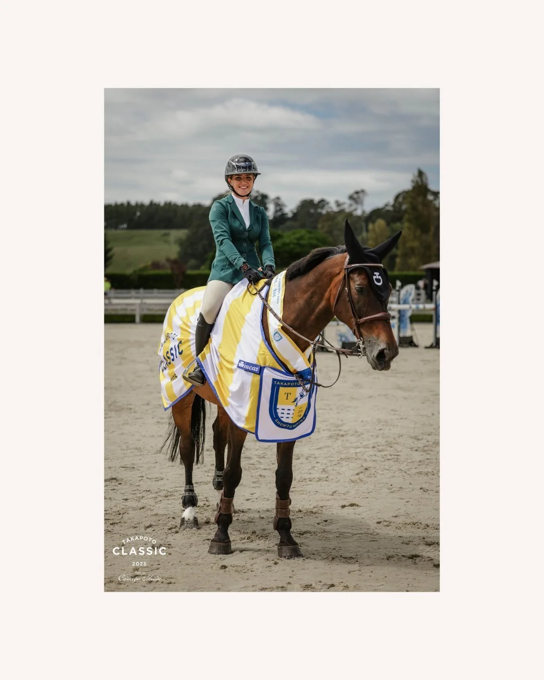 Deanna Horsburgh and Entourage NZPH, winners of the Trinity Hill Wines Pro-Am Final!

🥇 Deanna Horsburgh and Entourage NZPH
🥈 Tessa Ranger and Dakarra WHS
🥉 Glen Beal and Soprano
4th Rachel Nelson
5th Samantha Megchelse and Rata Mill Eclipse
6th M