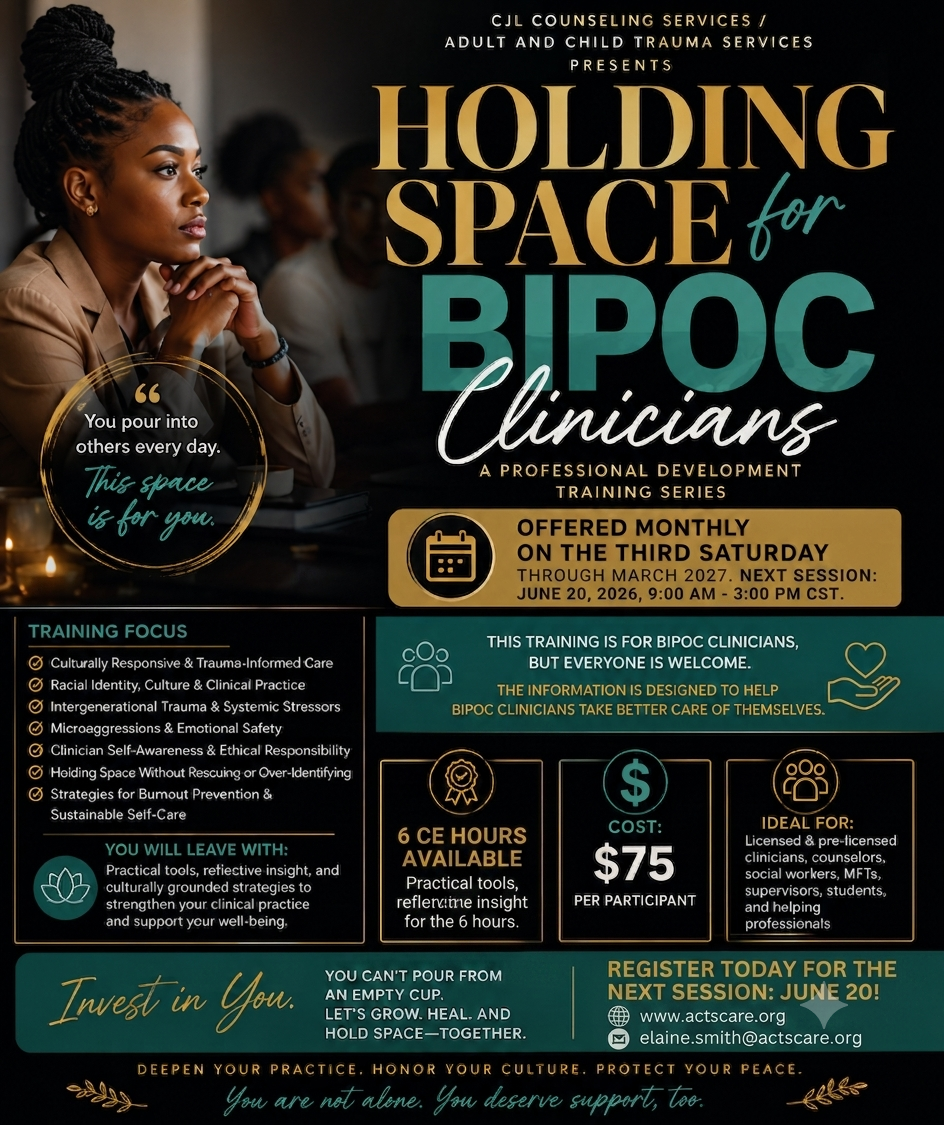 Holding Space without Losing Yourself: Self-Care for BiPOC Clinicians 6 NBCC Hours