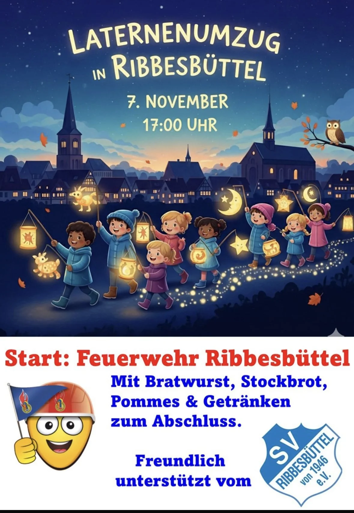 Laternenumzug in Ribbesbüttel
