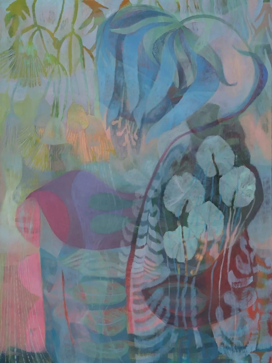 "Grow Your Own Peace" 48 x 36 in. Acrylic and Oil on Canvas / Private Collection