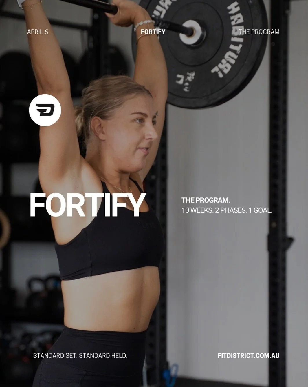 The next block goes live Monday. This is FORTIFY.

Ten weeks of purposeful, progressive strength work.

The squat. The deadlift. The bench. The overhead press.

Built to take you from where you are now to somewhere you haven&rsquo;t been yet. Week by