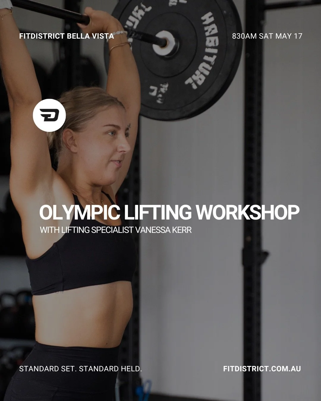 One of the best is coming to Fitdistrict.

Vanessa Kerr &mdash; Head Coach of NSW Weightlifting and founder of Women in Weightlifting &mdash; has represented Australia across six international coaching trips, worked with the AIS, and spent years deve