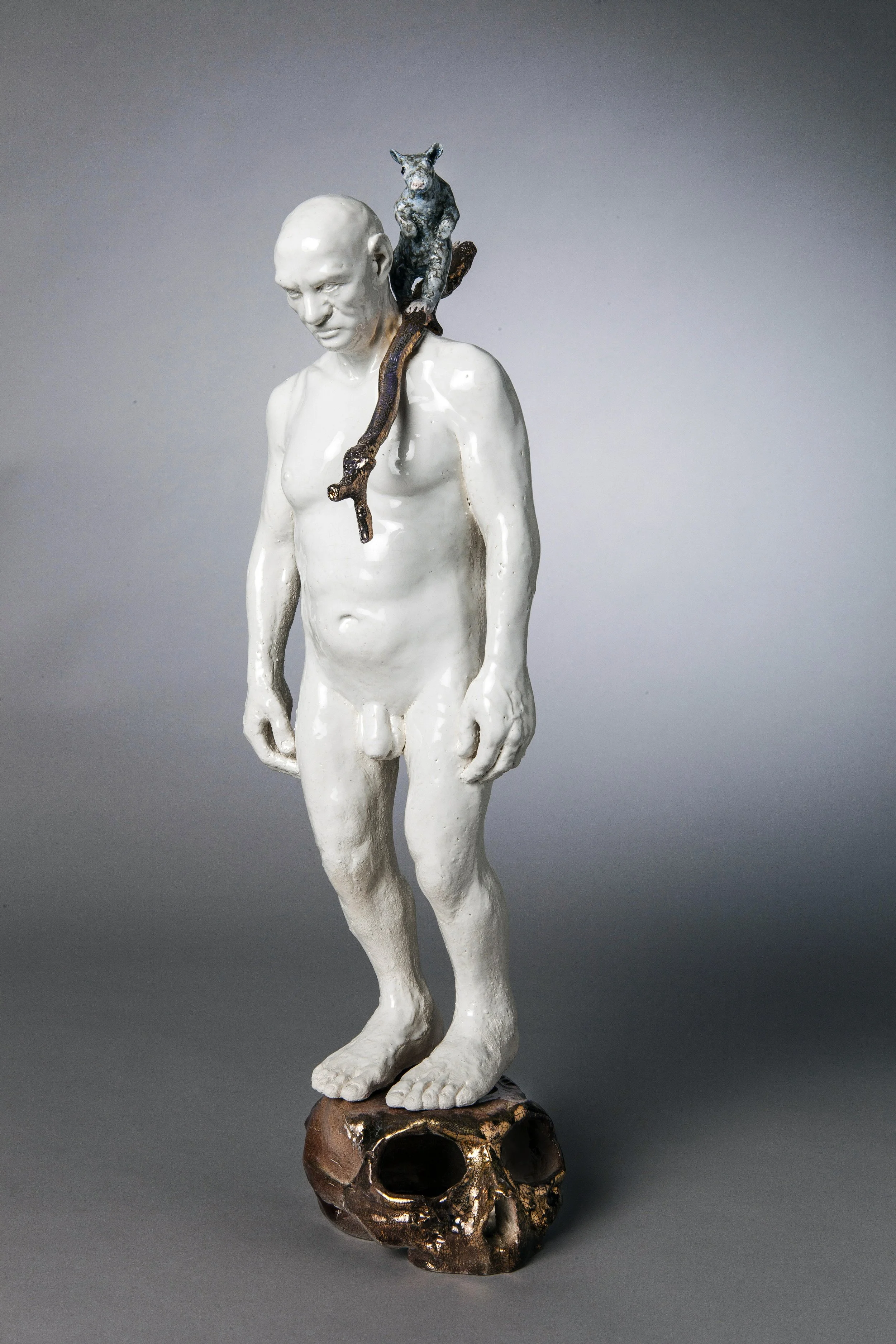 Le Philosophe - porcelaine - 40,5 x 15 x 10,5 cm - 2017