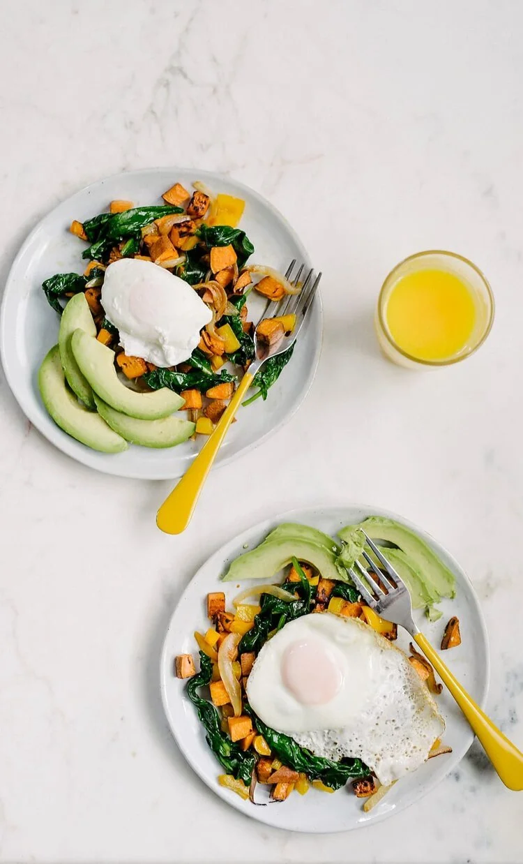 eggs, avocado and vegetables for total body nutrition