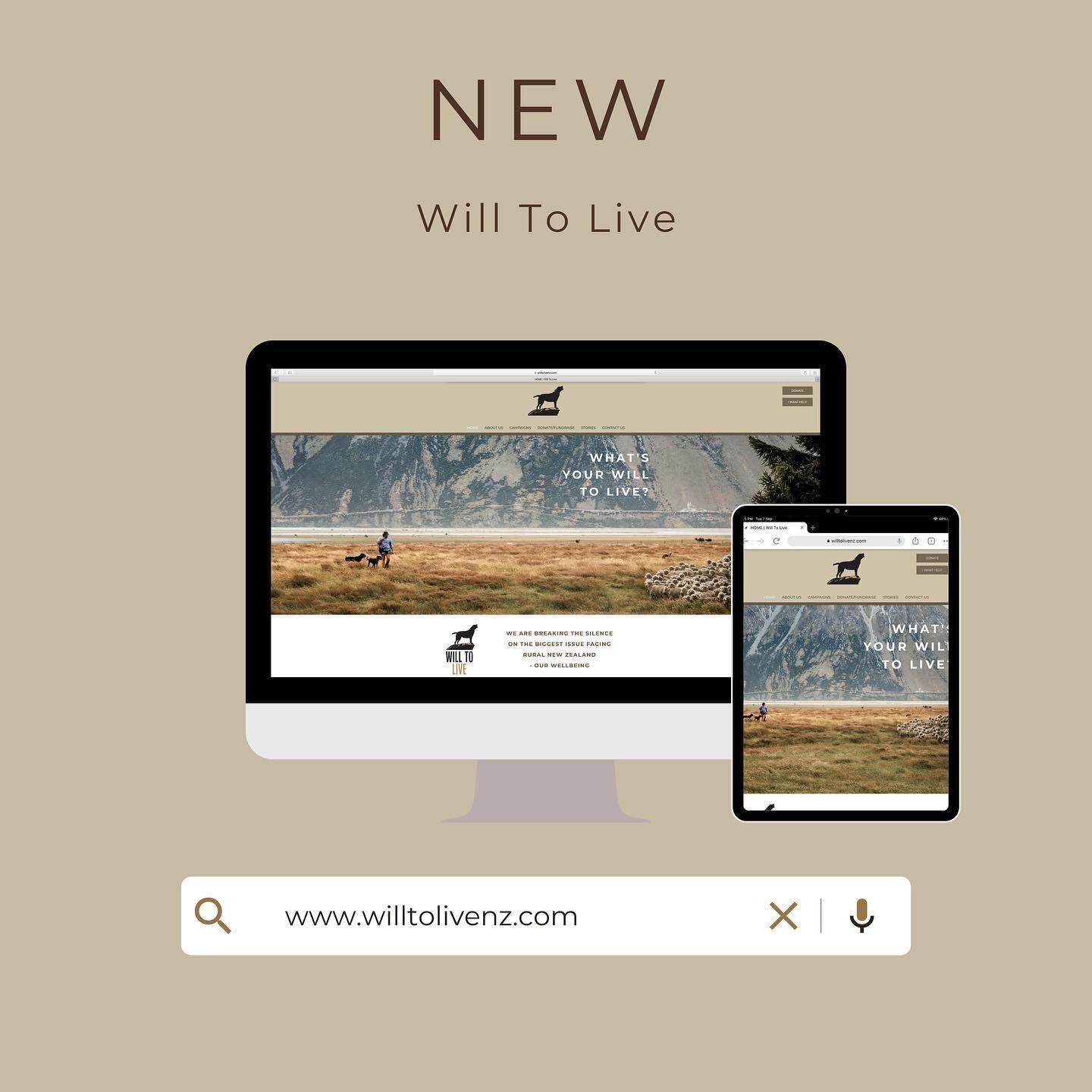 We feel so privileged to have helped out with some new design aesthetics for Will To Live, a not-for-profit organisation 100% funded by rural NZ, for rural NZ founded by Elle Perriam. A much needed NZ charity for rural NZ, and one that is close to my