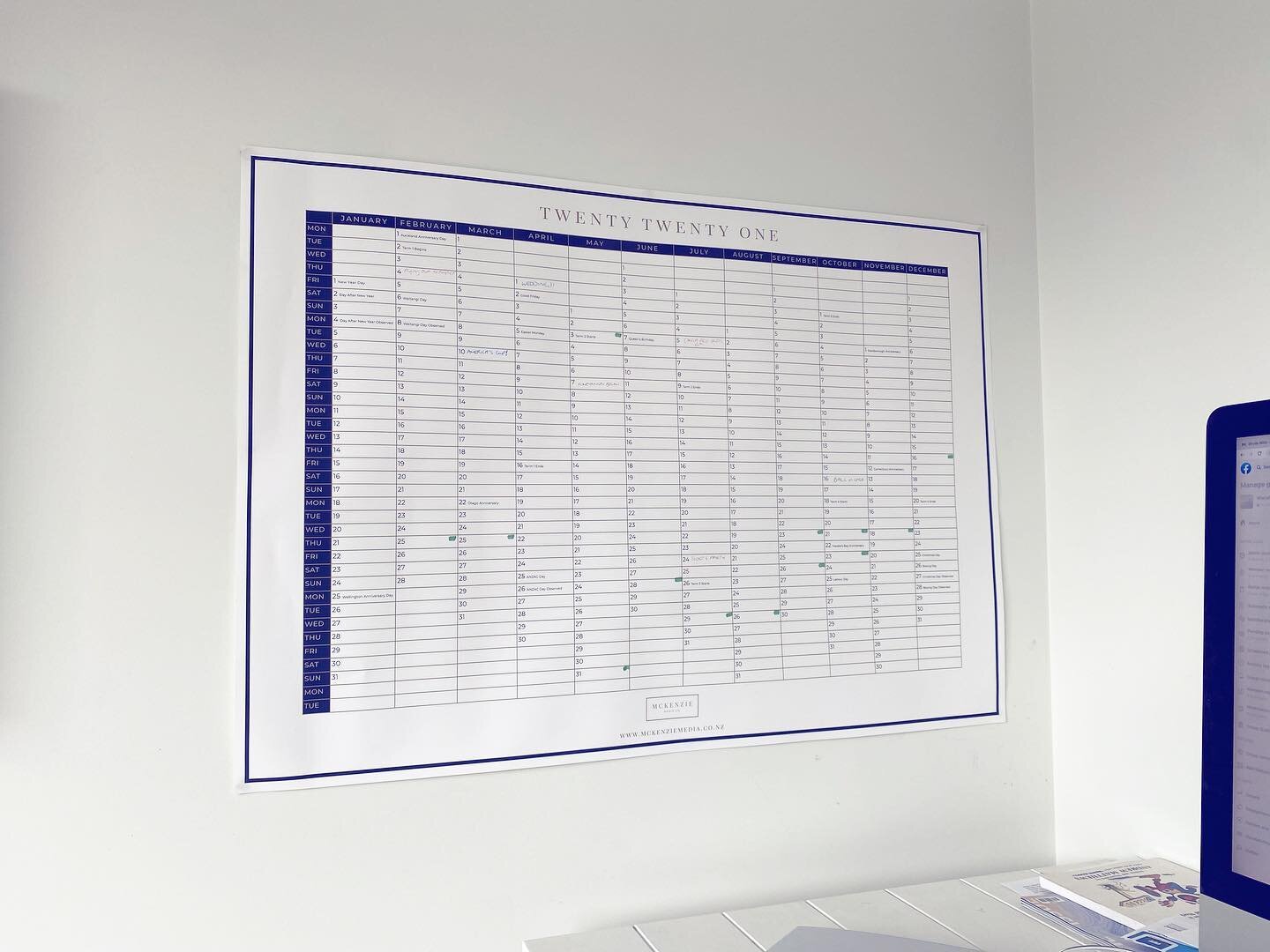 2 0 2 2 wall planner designing time! We get so many comments on our beautiful wall planners and these are such a great visual to have in your office. DM us if you&rsquo;re interested in buying one! @heartlanddesignprint Wanaka printed this one, didn&