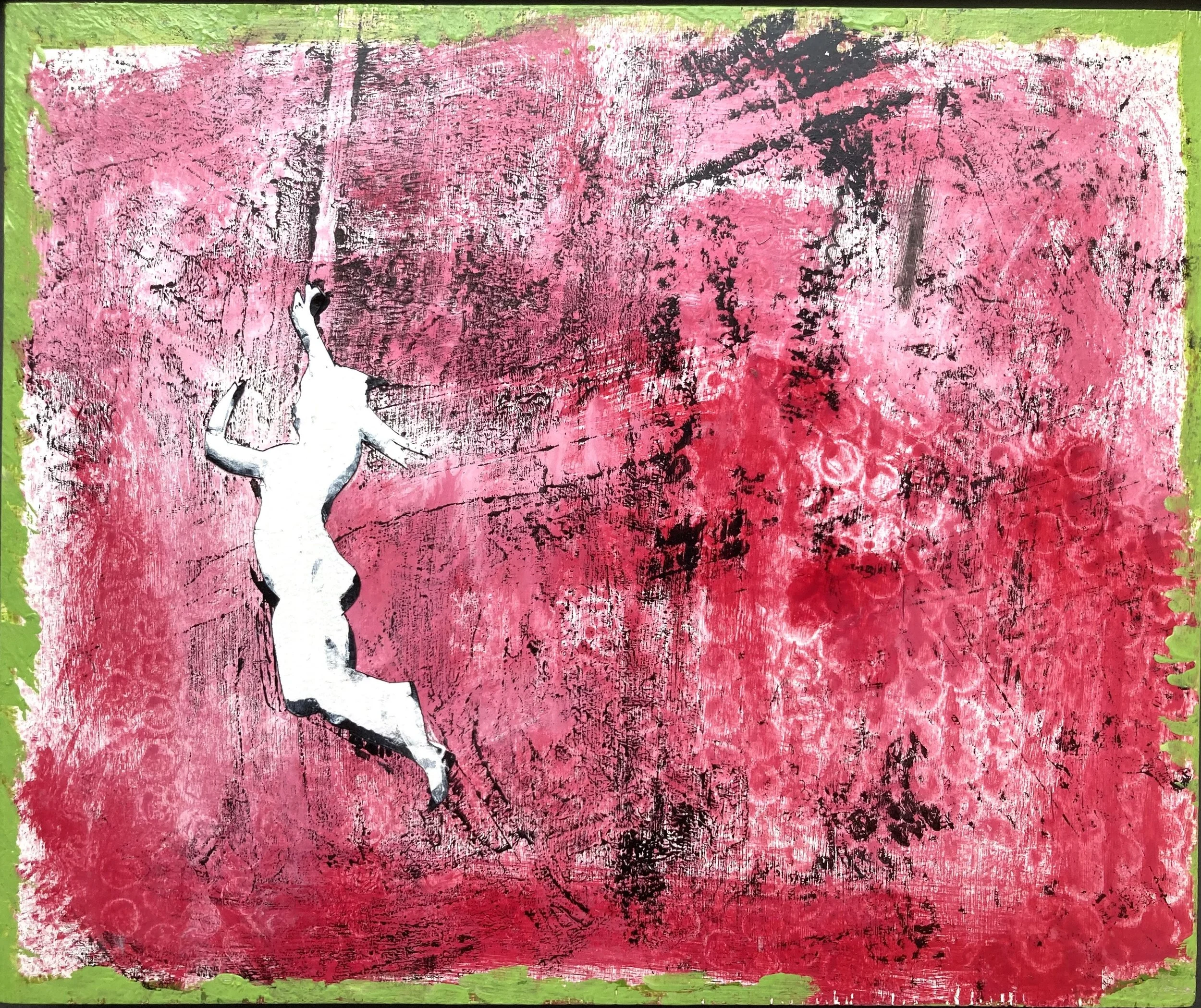 Falling - Self Portrait As A Life Drawing 1