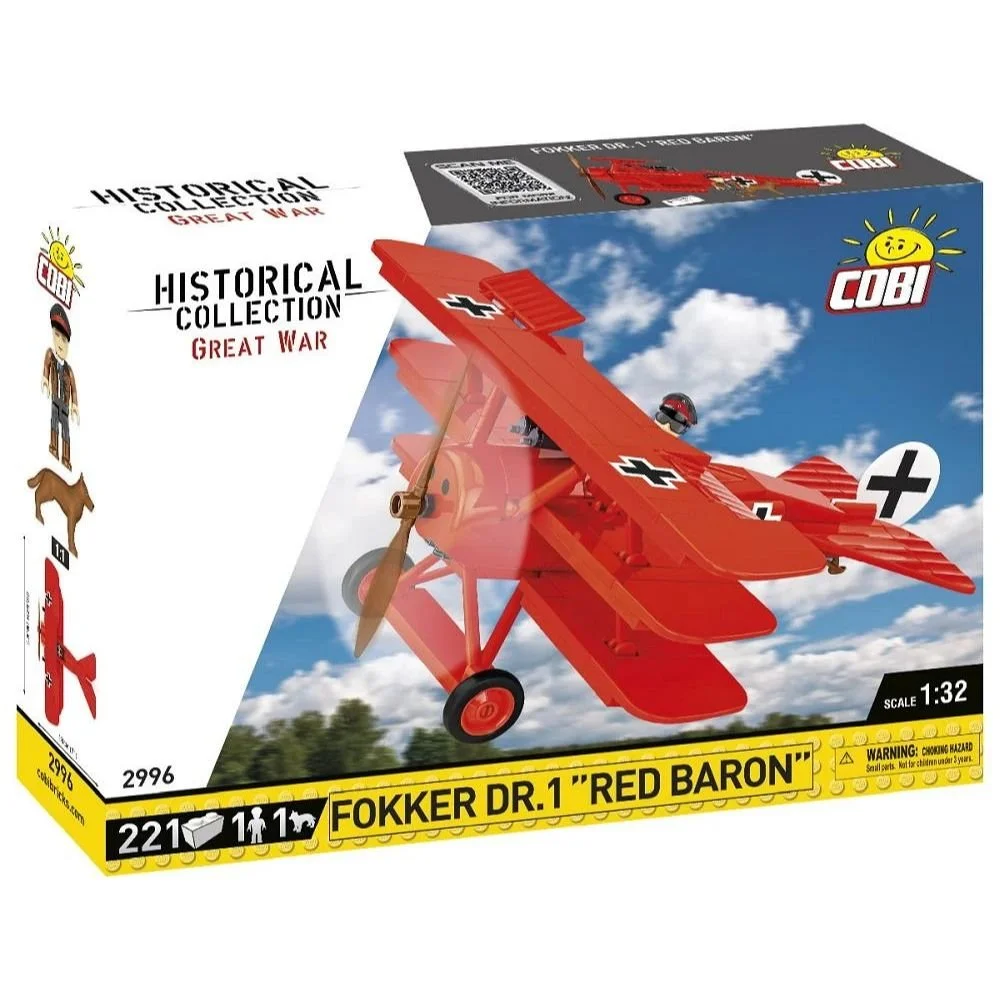 Cobi Fokker 'The Red Baron' WWI German Fighter Plane 1:32 Scale Lego  Compatible (221 Blocks) — Harrison Simmonds
