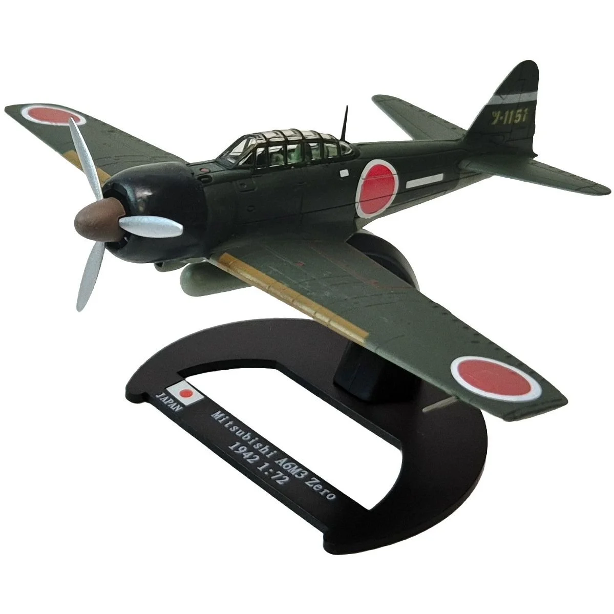 Mitsubishi A6M2b Zero (Model 21), 1:72 Scale Diecast Model (LG11 ...