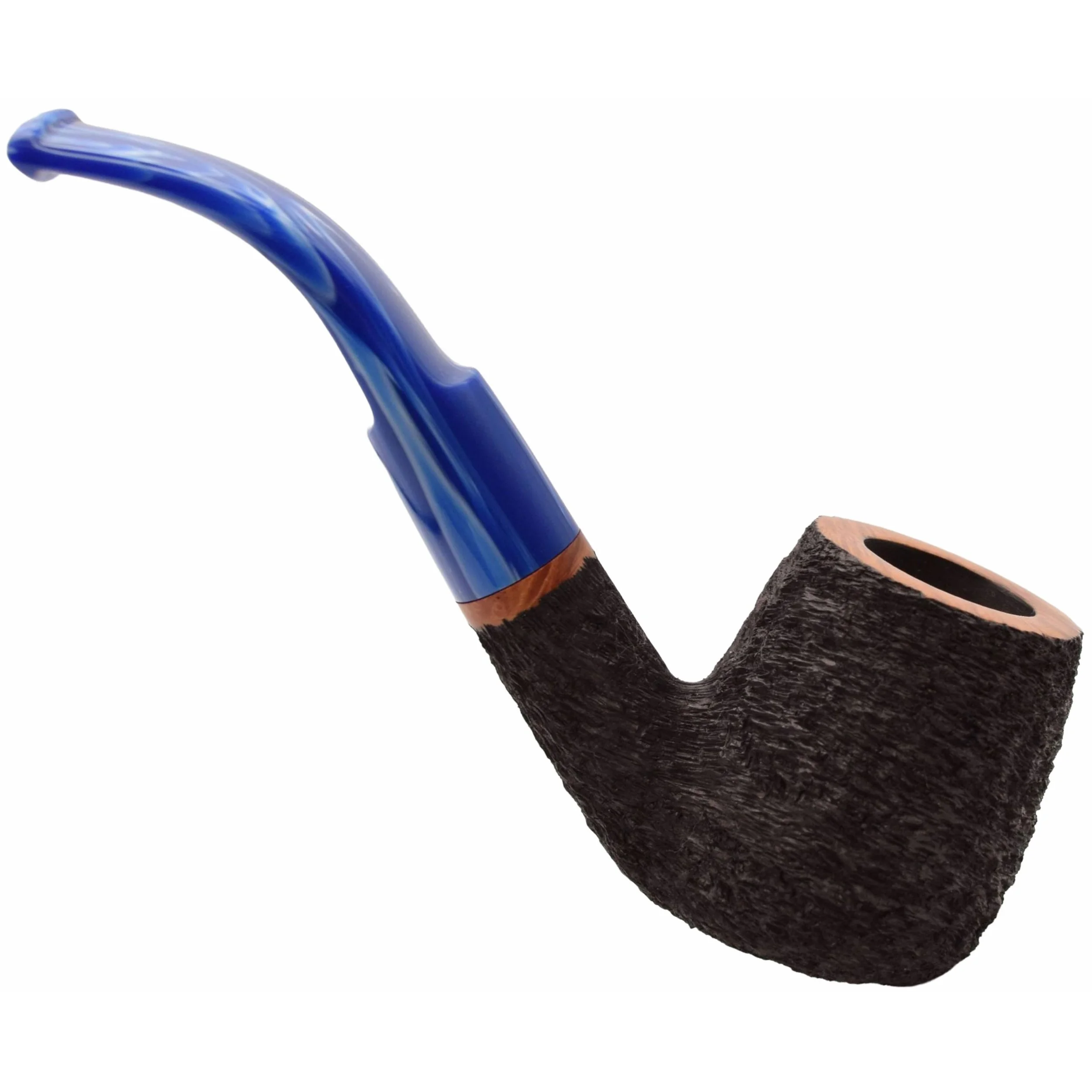 white-Paronelli Contatto Black Sandblast Bent Biliard 02.JPG