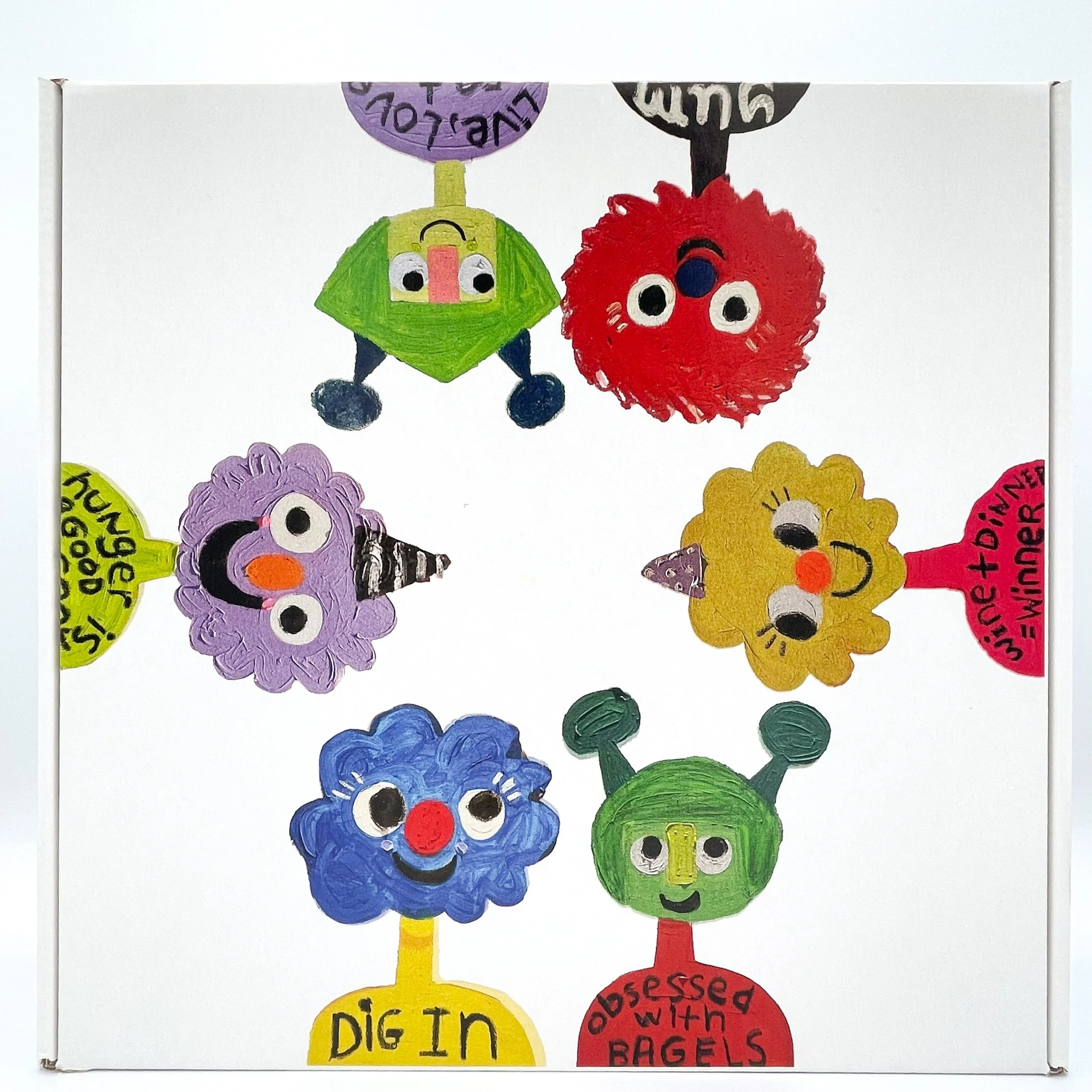 “Live, Love, Eat” - Dinner Plate by Fanny Brodar — Guy Hepner Editions