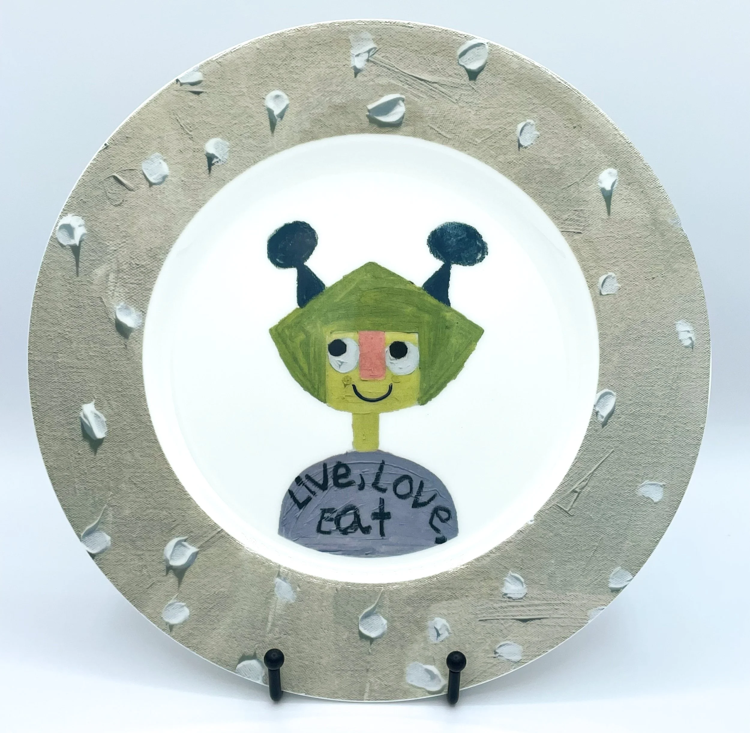 “Yum” - Dinner Plate by Fanny Brodar — Guy Hepner Editions & Prints