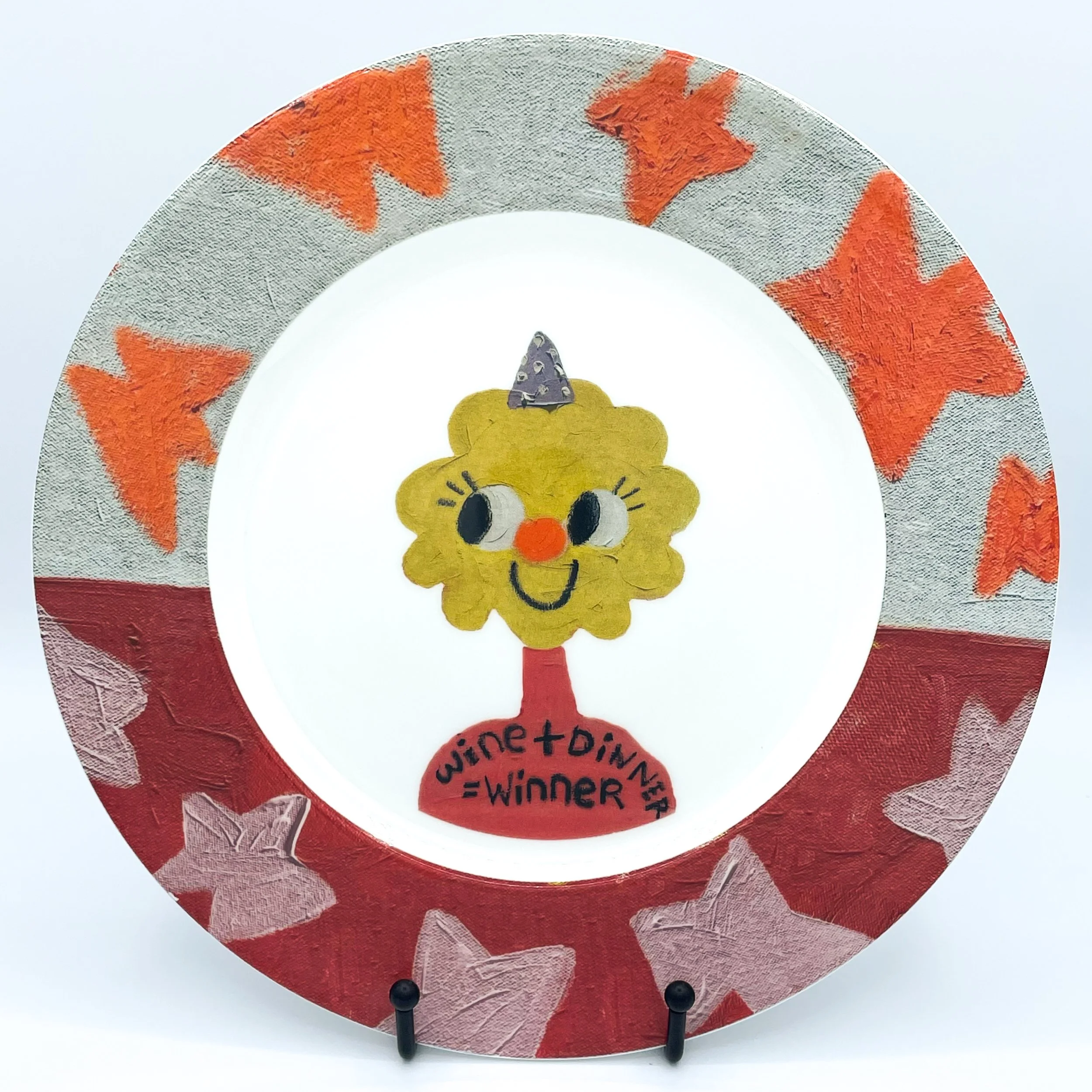 “Live, Love, Eat” - Dinner Plate by Fanny Brodar — Guy Hepner Editions