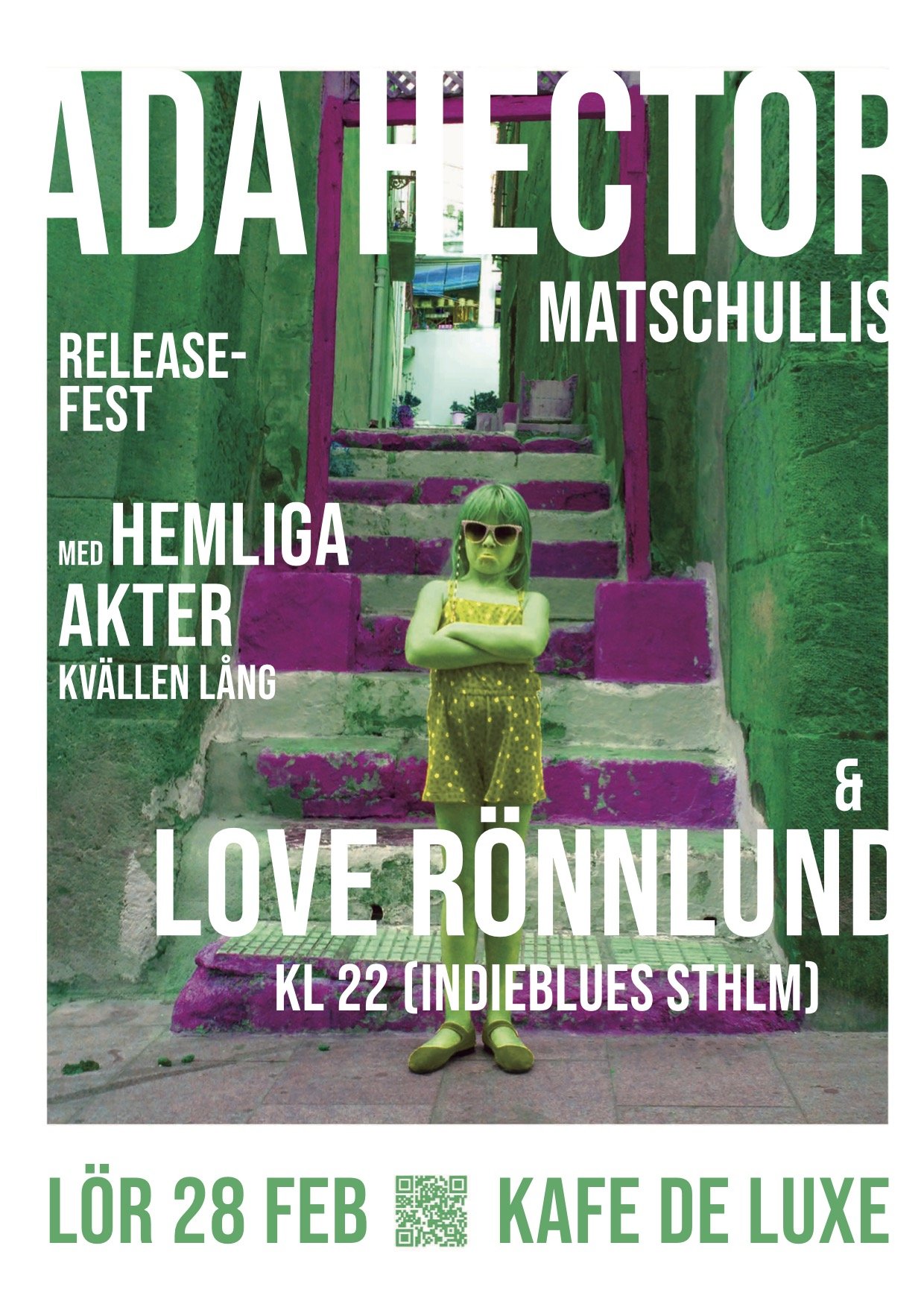 Releasefest: Ada Hector Matschullis med hemliga akter &amp; Love Rönnlund (Indieblues STHLM)